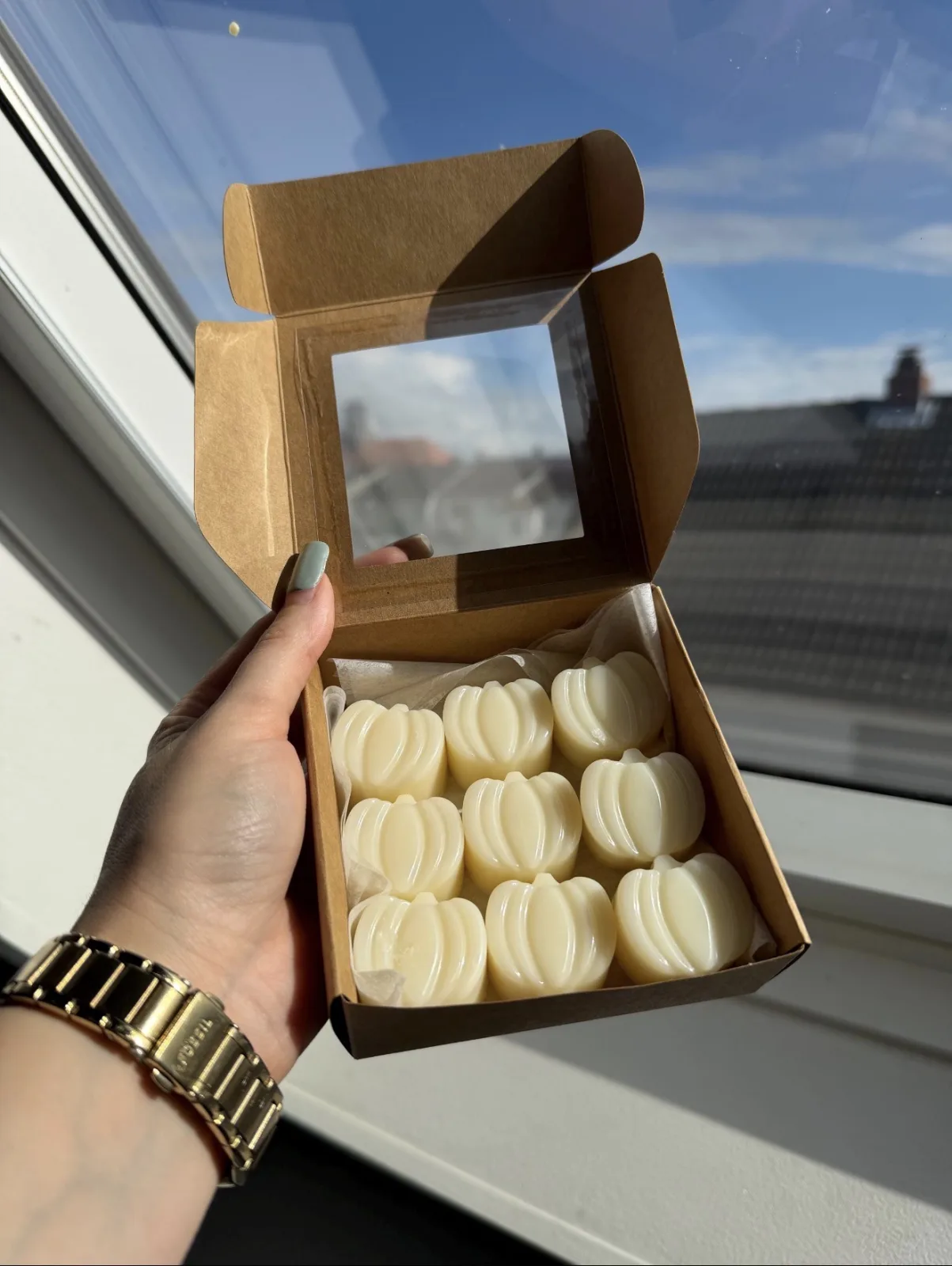 Pumpkin Spice Wax Melts | Kürbis Zimt Duftwachs | 9 Mini Kürbisse | 100% Sojawachs | Herbst Duftmelts | Geschenkidee – Bild 3
