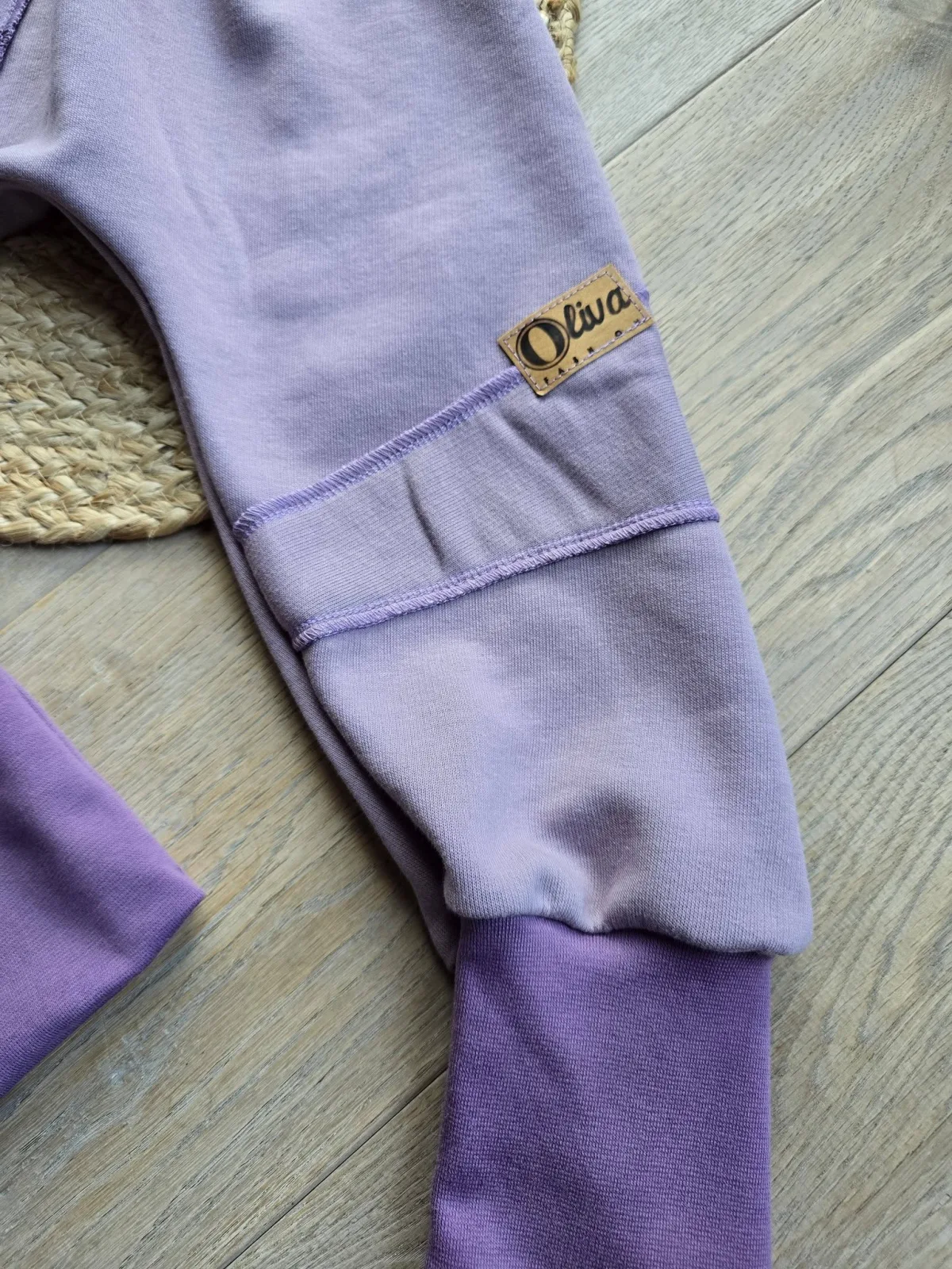 Bio Pumphose Sweat 104/110 Altrosa Blumen Übergang Mädchen – Bild 5