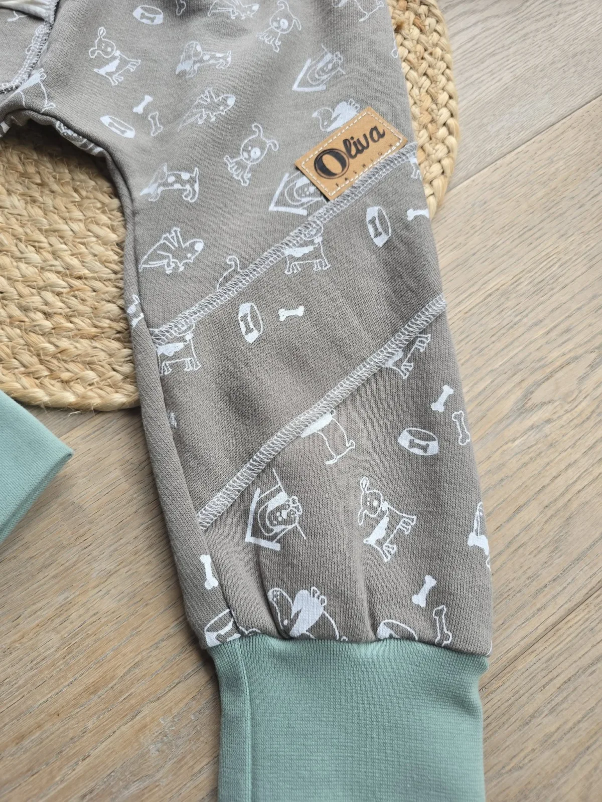Bio Pumphose dickerem Sweat 104/110 – Braun Übergangshose Tiere – Bild 5