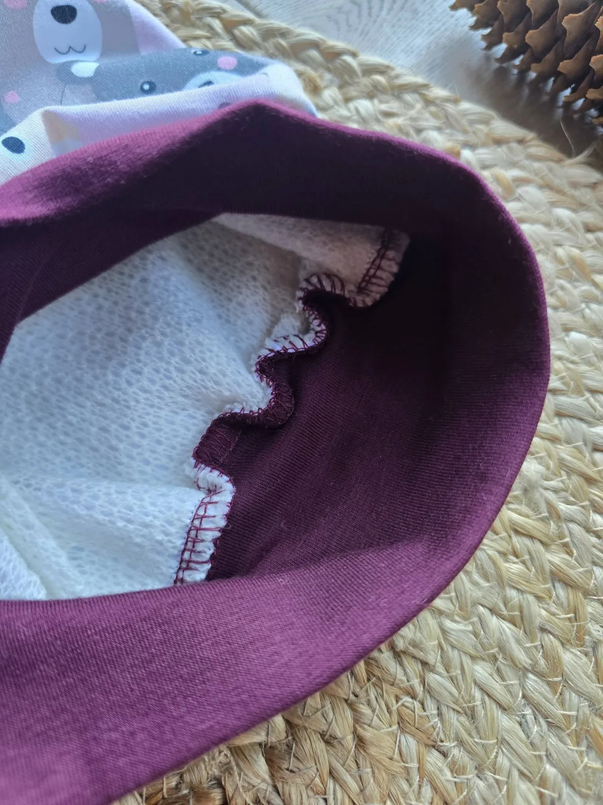 Beanie Mütze KU.48-52 cm Übergan gefüttert Bärenmotive Mädchen – Bild 6
