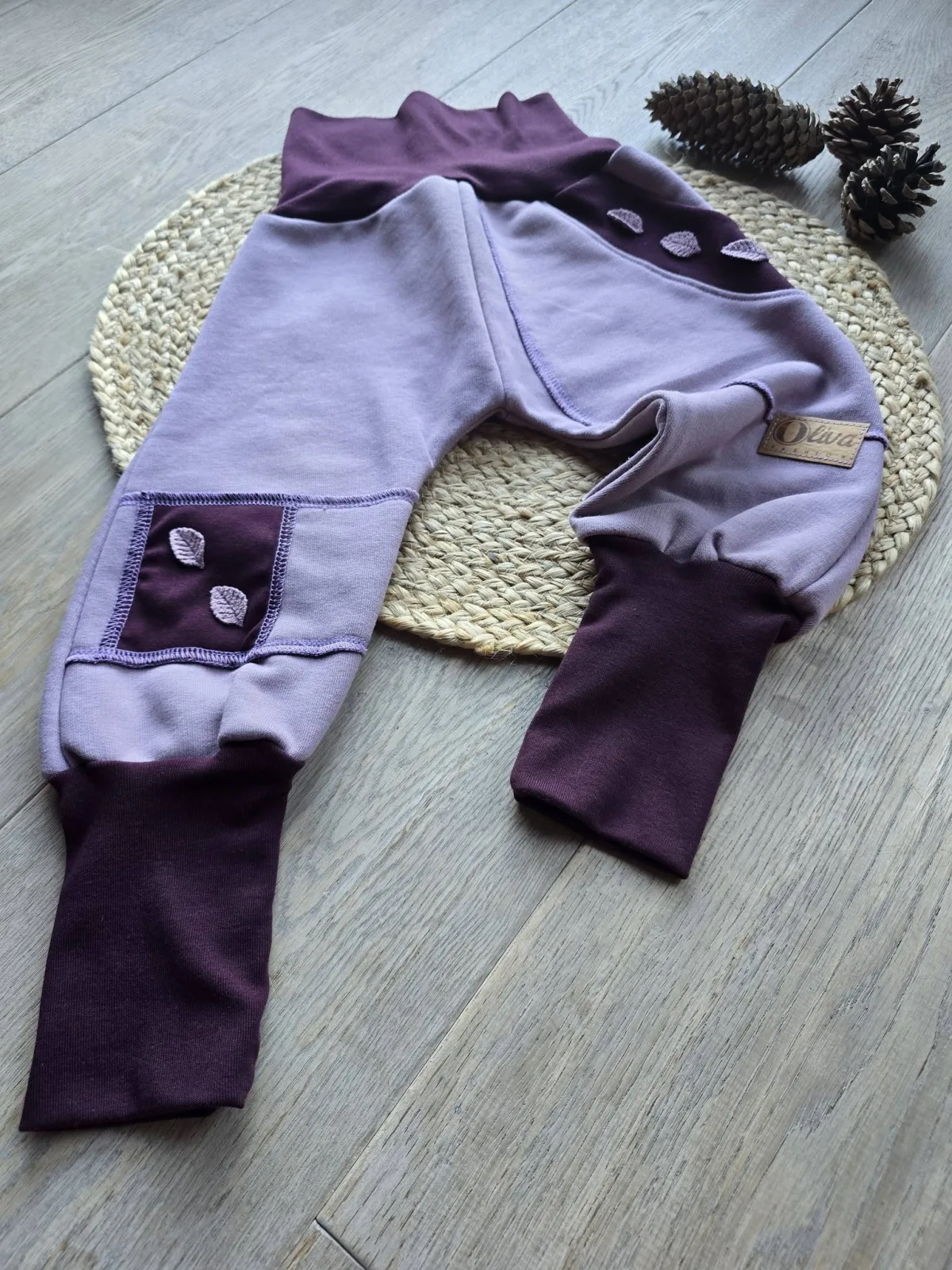 Beere Pumphose, Blatt 92/98 Organic dickerem Sweat Übergang – Bild 5
