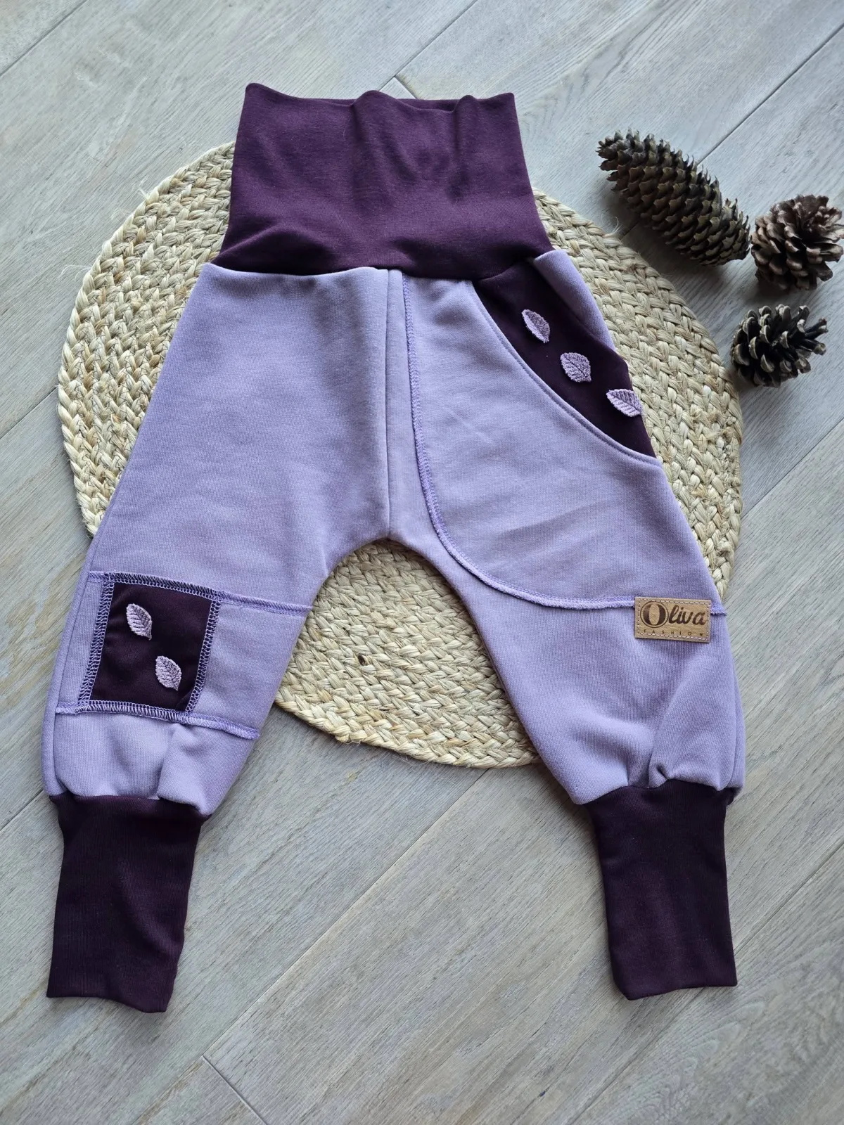 Beere Pumphose, Blatt 92/98 Organic dickerem Sweat Übergang – Bild 2