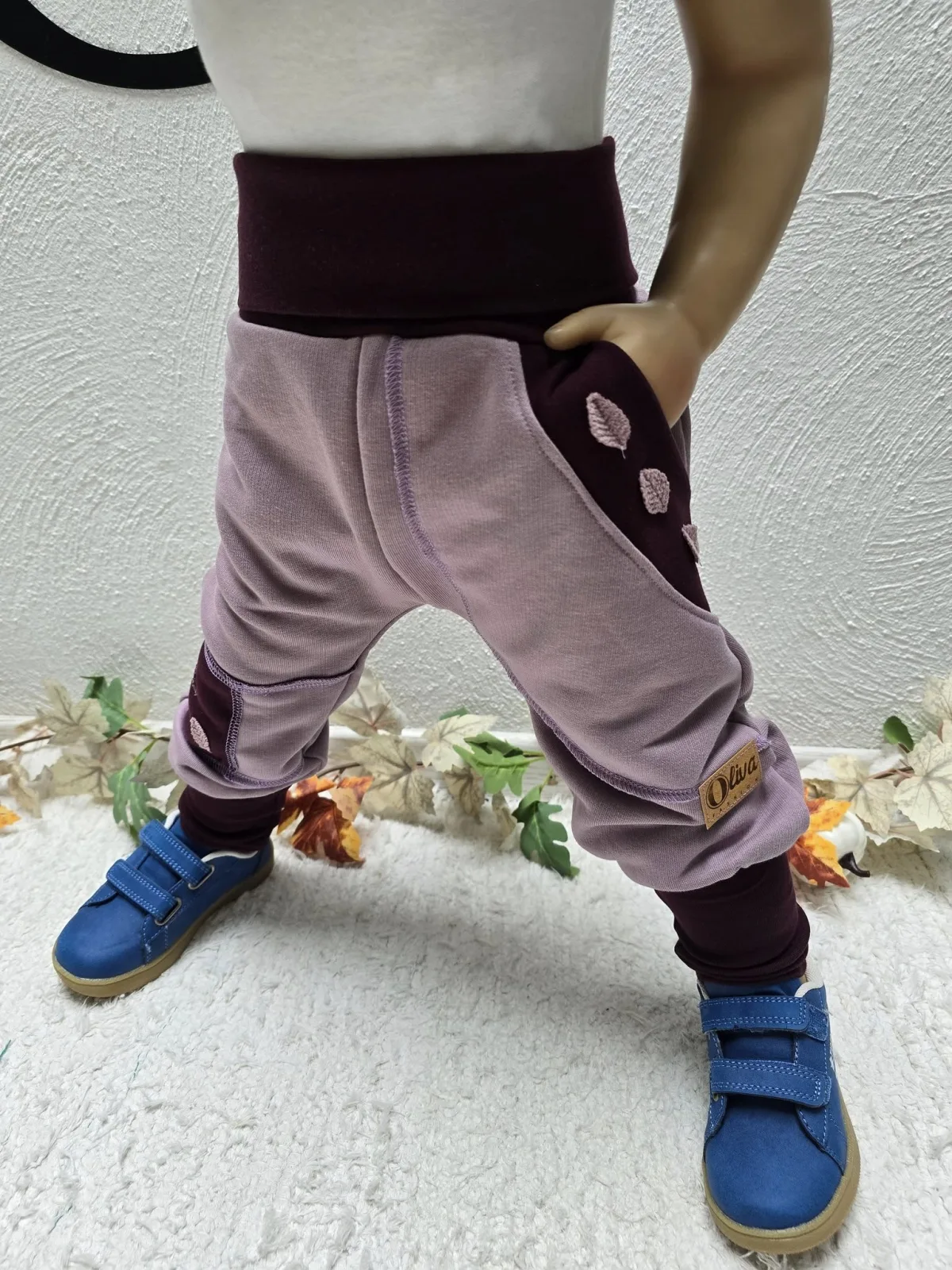 Beere Pumphose, Blatt 92/98 Organic dickerem Sweat Übergang
