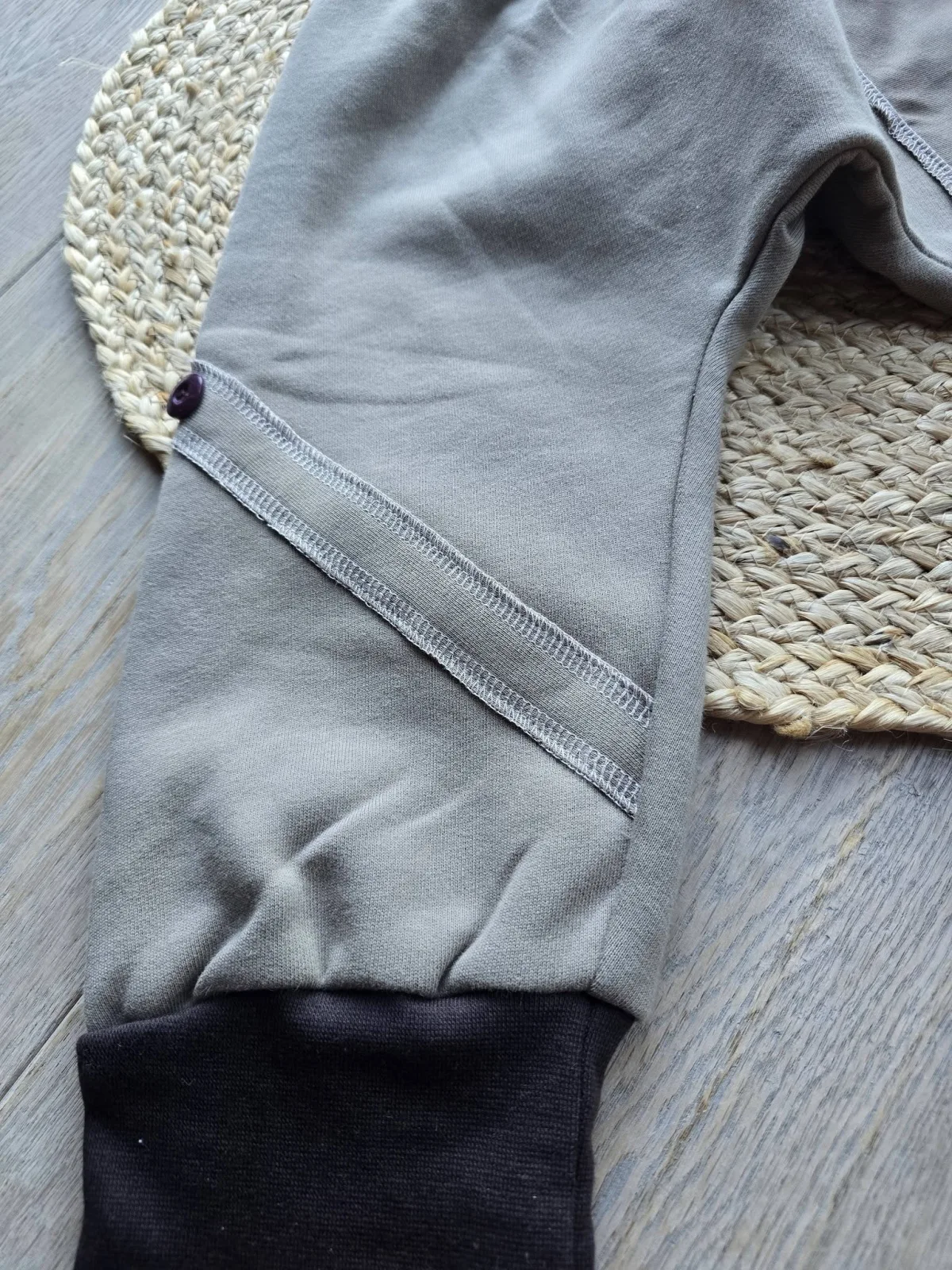 Kuschelige Pumphose aus angerautem Wintersweat Gr.92/98 – Bild 4