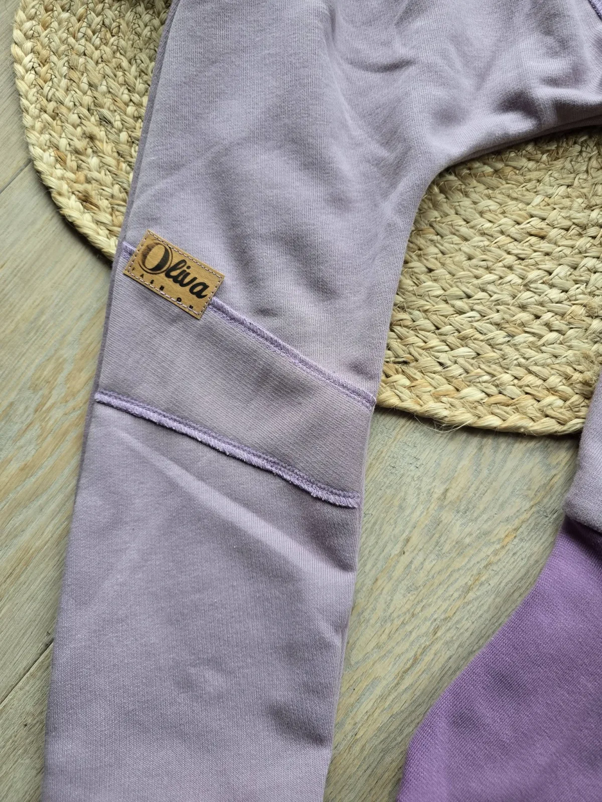 Mädchen Pumphose mit Spitze 128/134 Organic dickerem Sweat Übergang – Bild 4