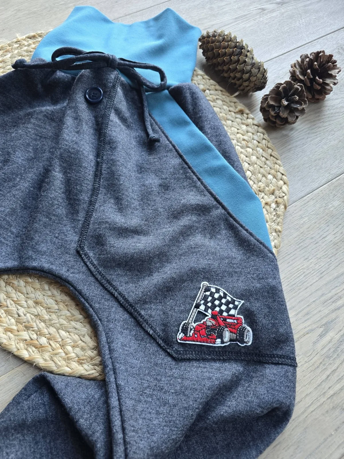Kinder Stoffhose Pumphose Gr.128/134 Bio-Baumwolle Übergang – Bild 2