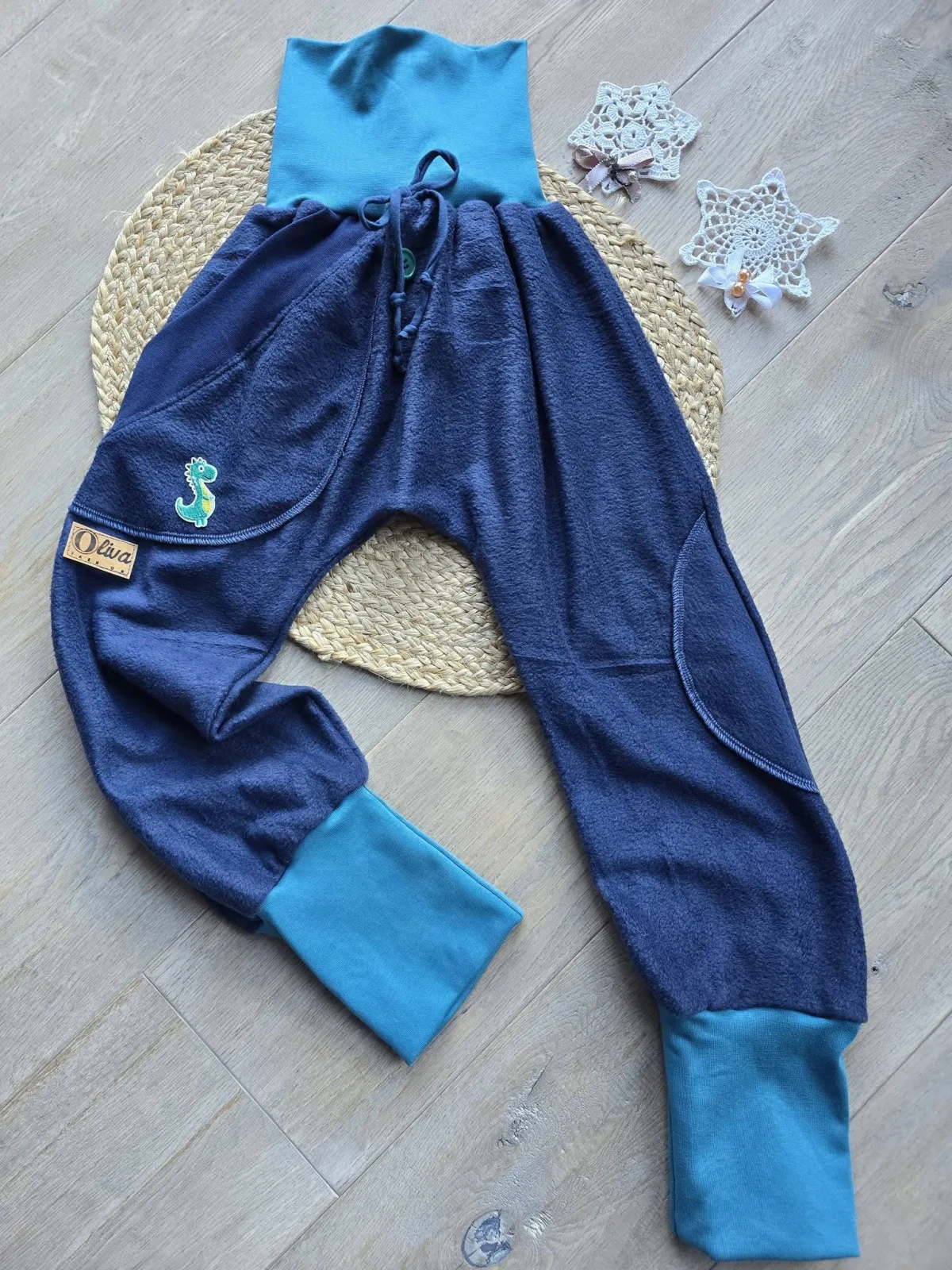 Winter Pumphose Gr.128/134 – Unikar Polarfleece Dinosaurier