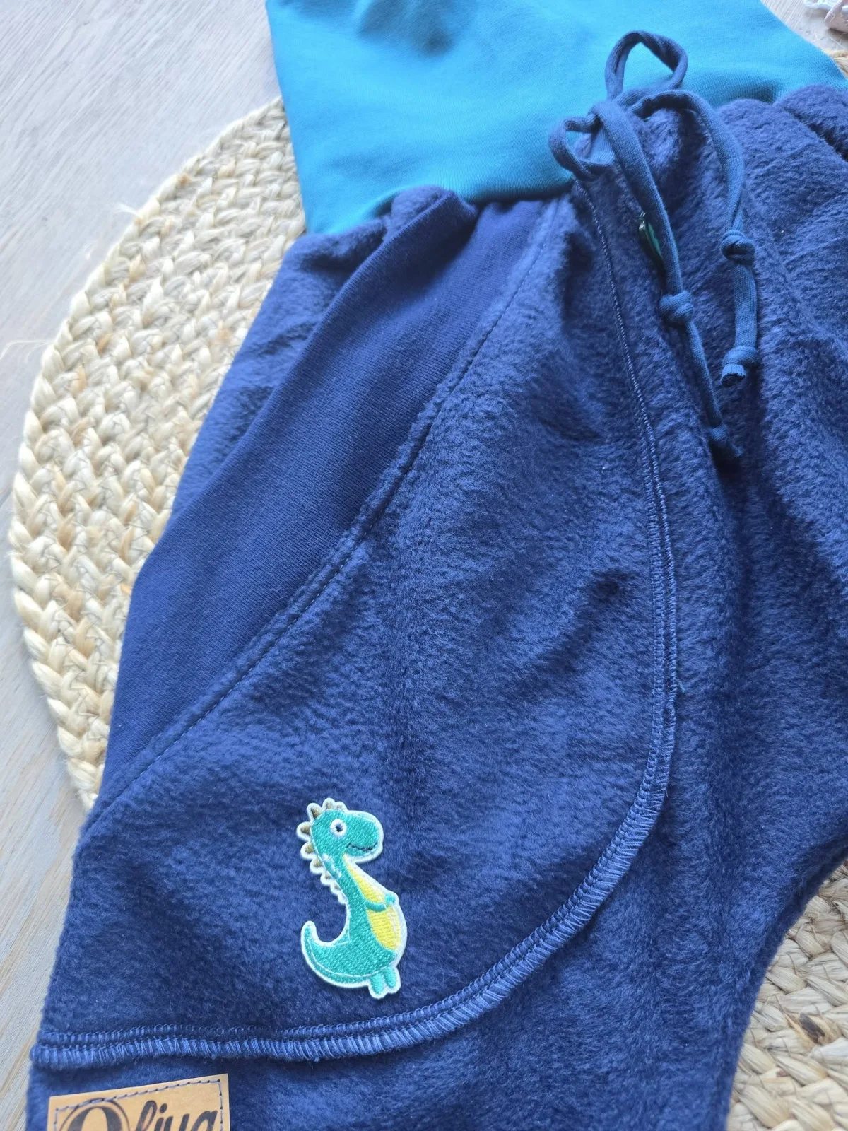 Winter Pumphose Gr.128/134 – Unikar Polarfleece Dinosaurier – Bild 3