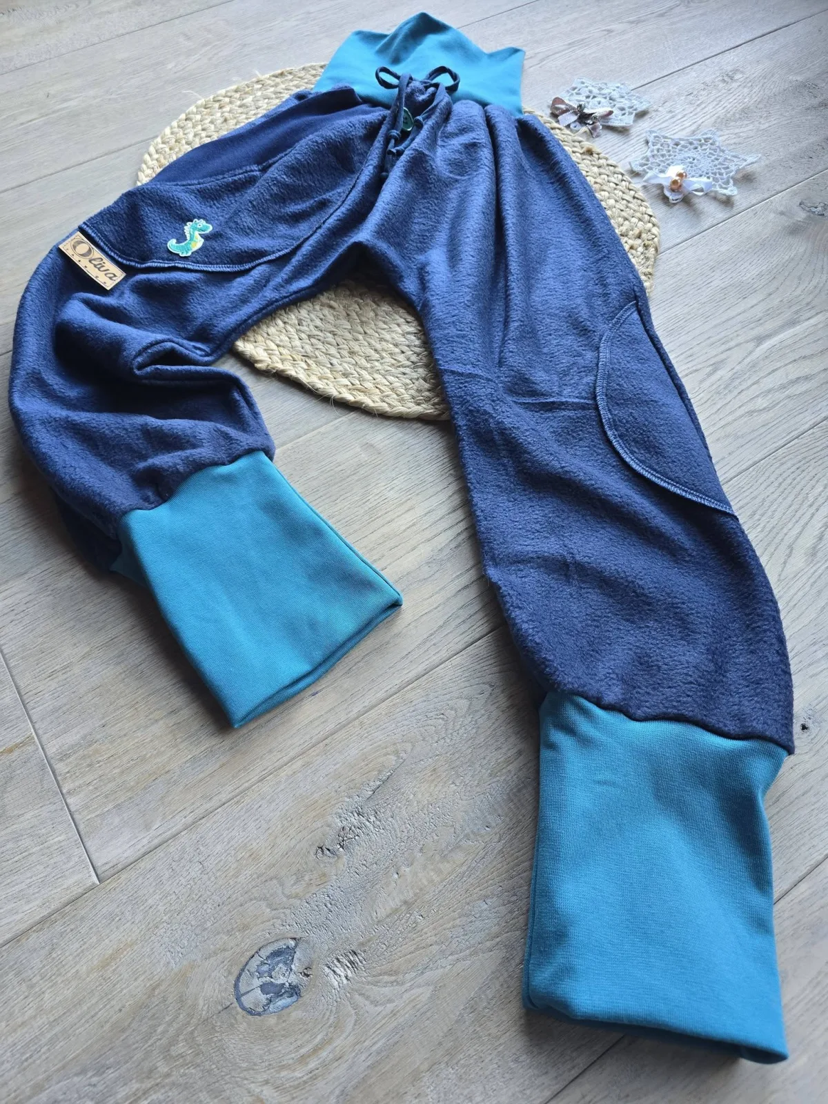Winter Pumphose Gr.128/134 – Unikar Polarfleece Dinosaurier – Bild 5