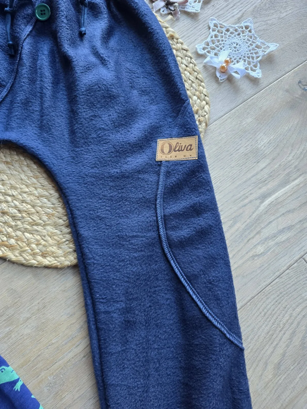 Warme Pumphose Gr.128/134  Kinderhose Polarfleece Winter Tiere – Bild 3