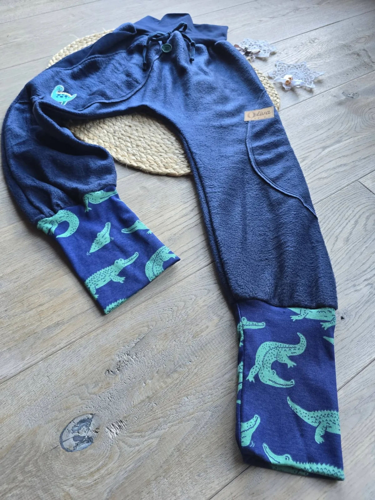 Warme Pumphose Gr.128/134  Kinderhose Polarfleece Winter Tiere – Bild 5