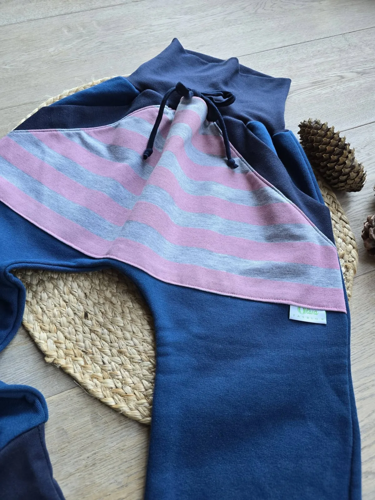 Übergangshose Gr.128–134 dickerem Sweat Pumphose Mädchen Organic – Bild 5