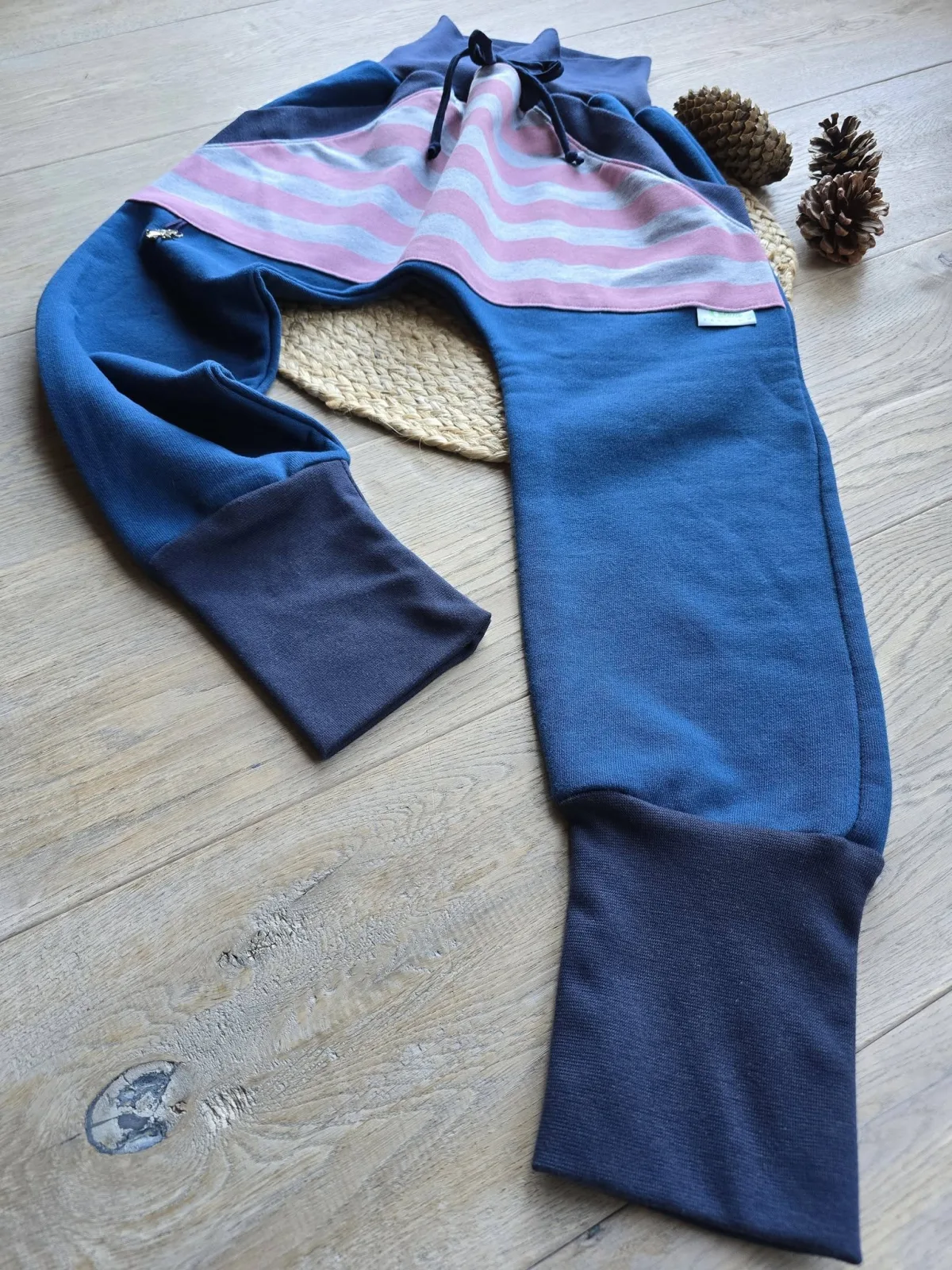 Übergangshose Gr.128–134 dickerem Sweat Pumphose Mädchen Organic – Bild 6