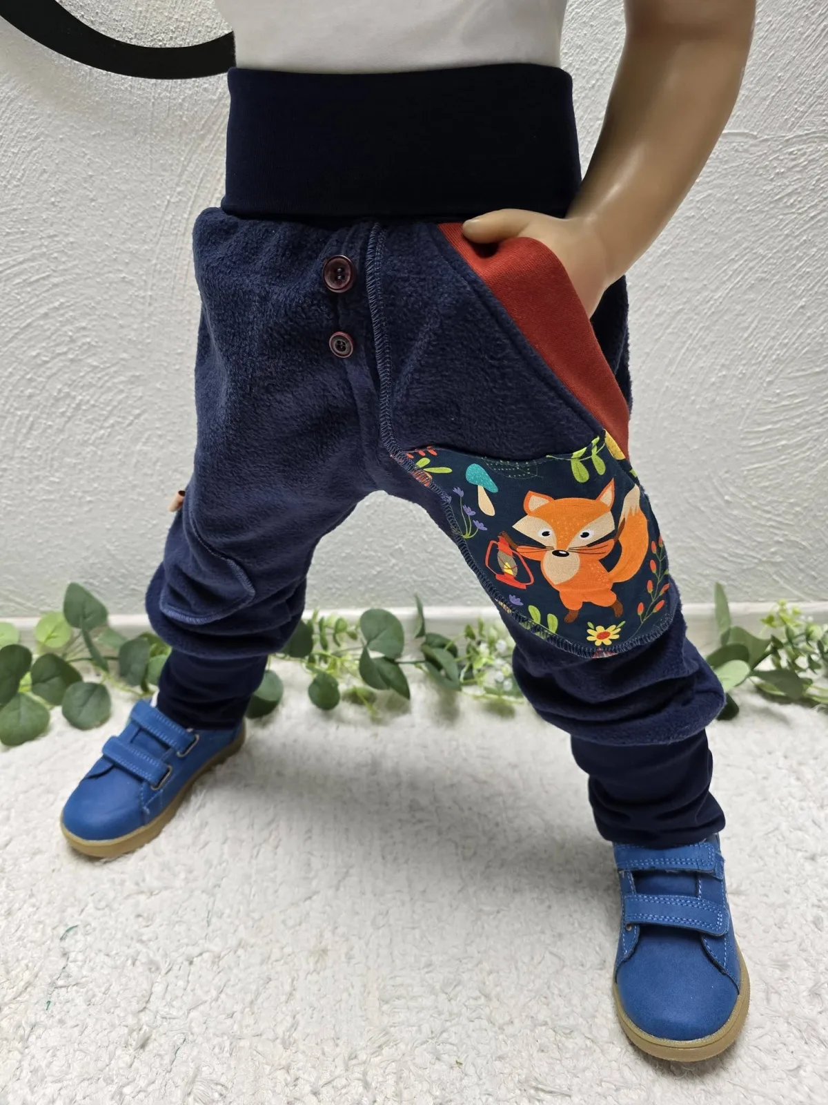 Warme Pumphose Gr.92/98 Polarfleece Winterhose Fuchs Unisex – Bild 2