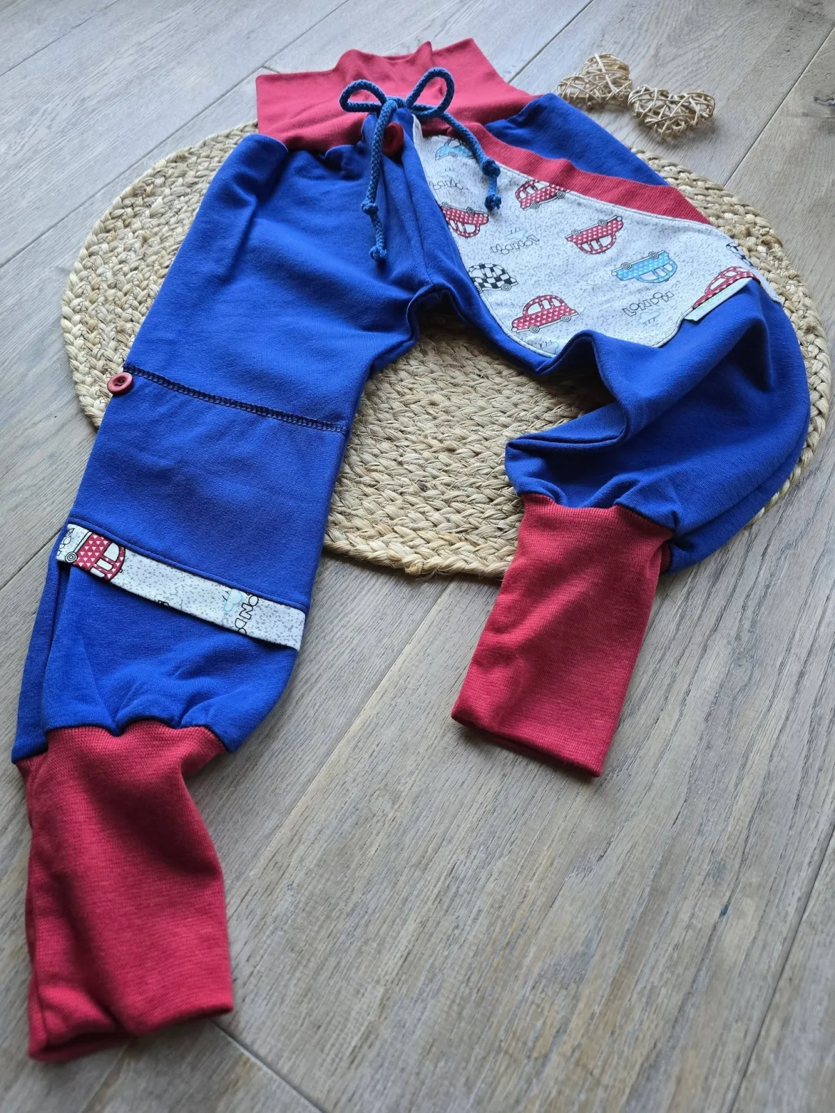 Bio Sweat Pumphose Jungen Gr.98/104 Autos-Motiv Übergang – Bild 5