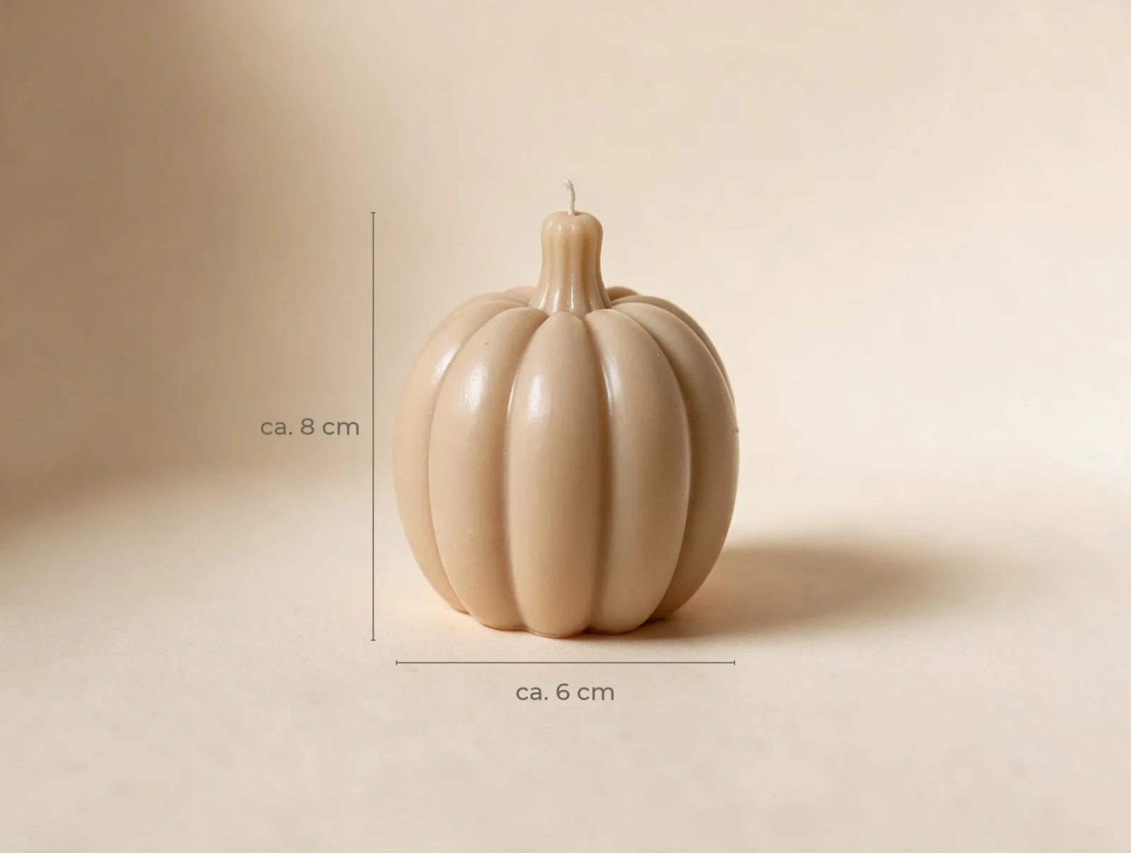 Kürbis Kerze aus Rapswachs – Herbstdeko & Geschenkidee – Bild 3