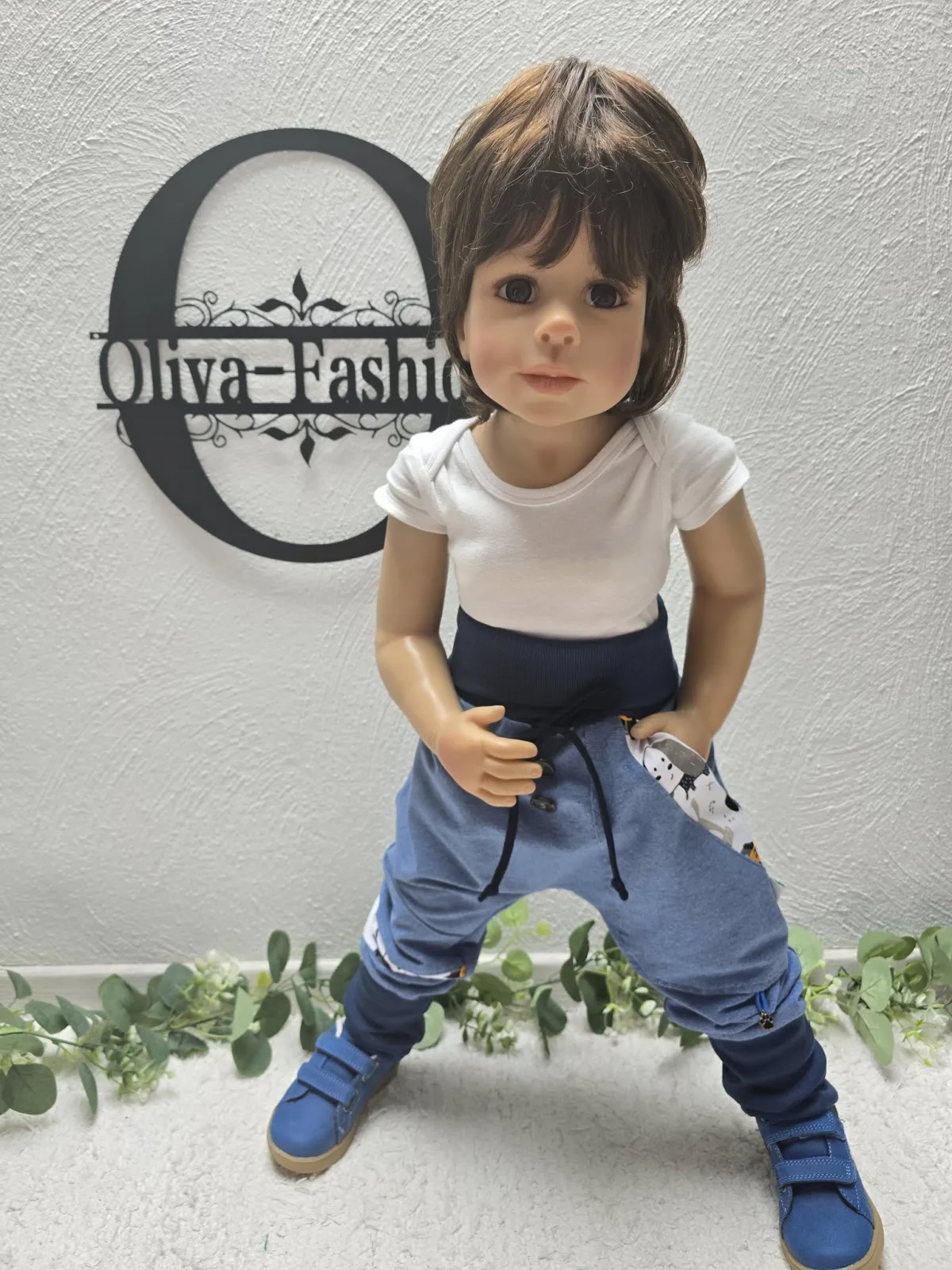 Organic Sweat Pumphose Gr.98/104 Hunden-Motiv Jungen, Mädchen – Bild 7