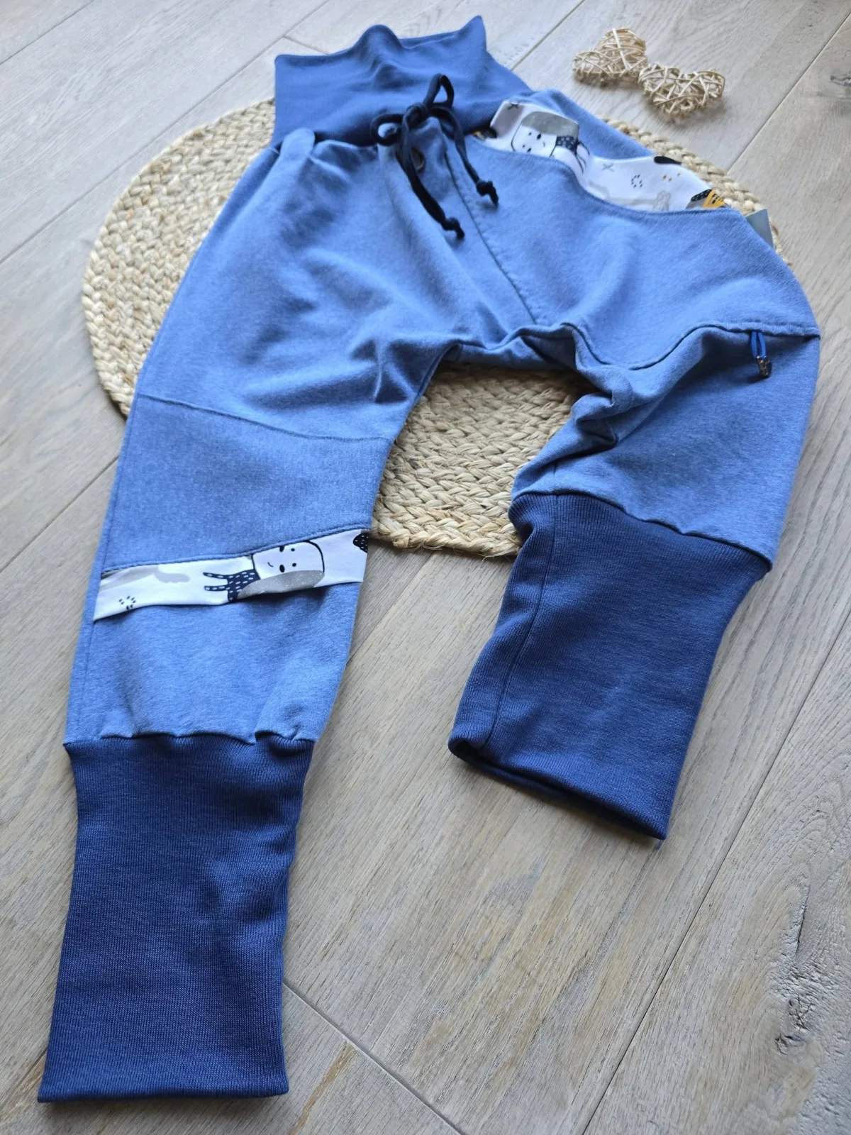 Organic Sweat Pumphose Gr.98/104 Hunden-Motiv Jungen, Mädchen – Bild 6