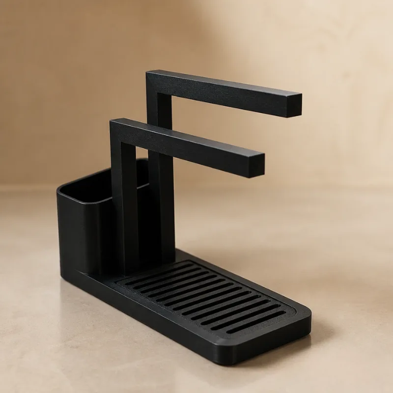 2-in-1 Küchenorganizer – Abtropfgestell & Besteckhalter – Bild 2