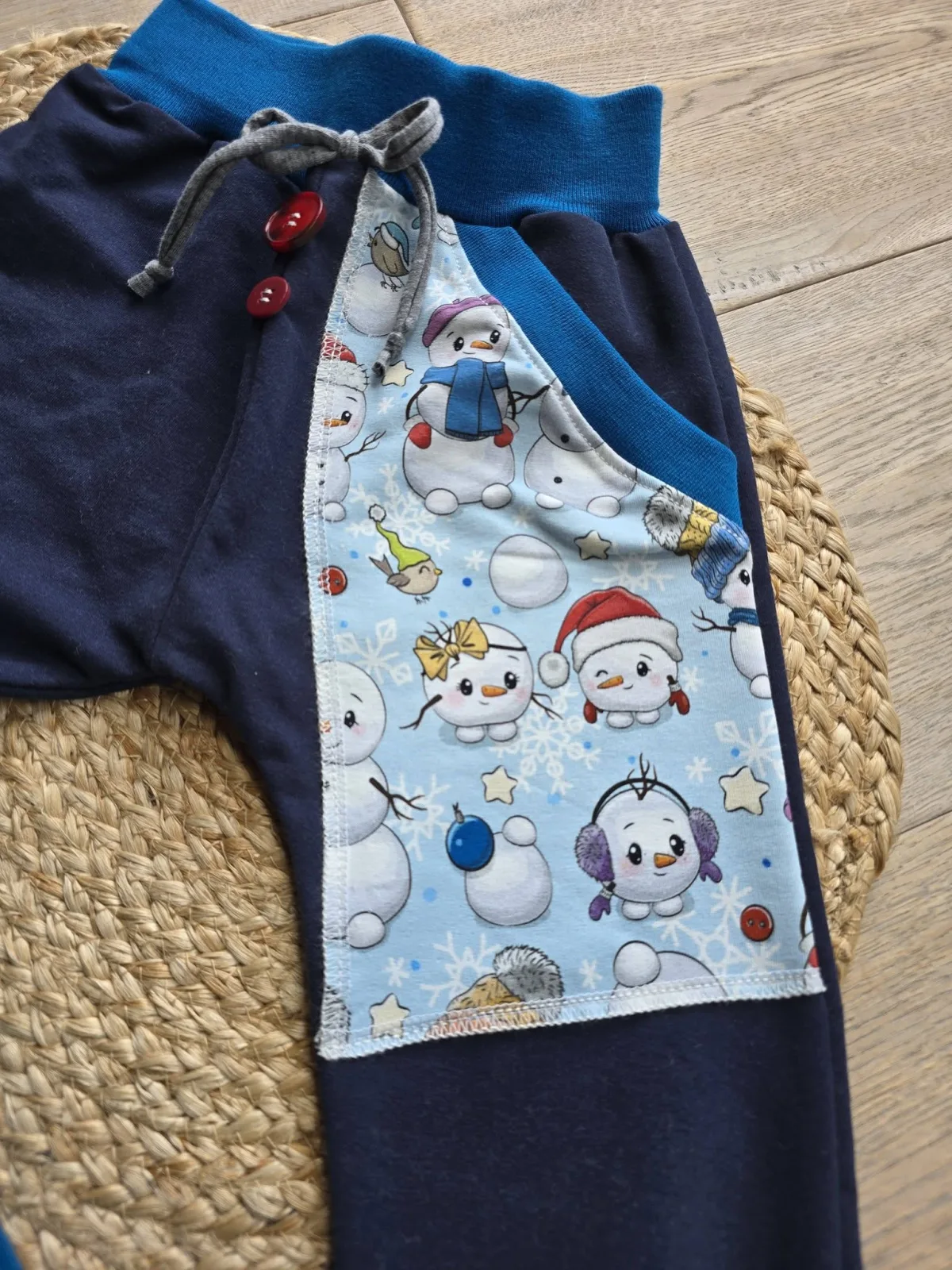 Organic Pumphose Sweat Gr.98/104 Übergangshose mit Schneemann – Bild 3
