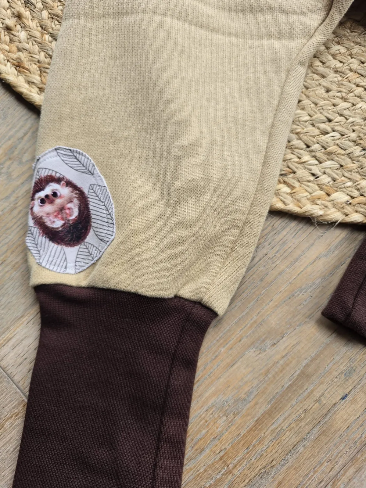 Pumphose mit Igel Gr.98/104 Organic dickerem Sweat Übergang – Bild 5