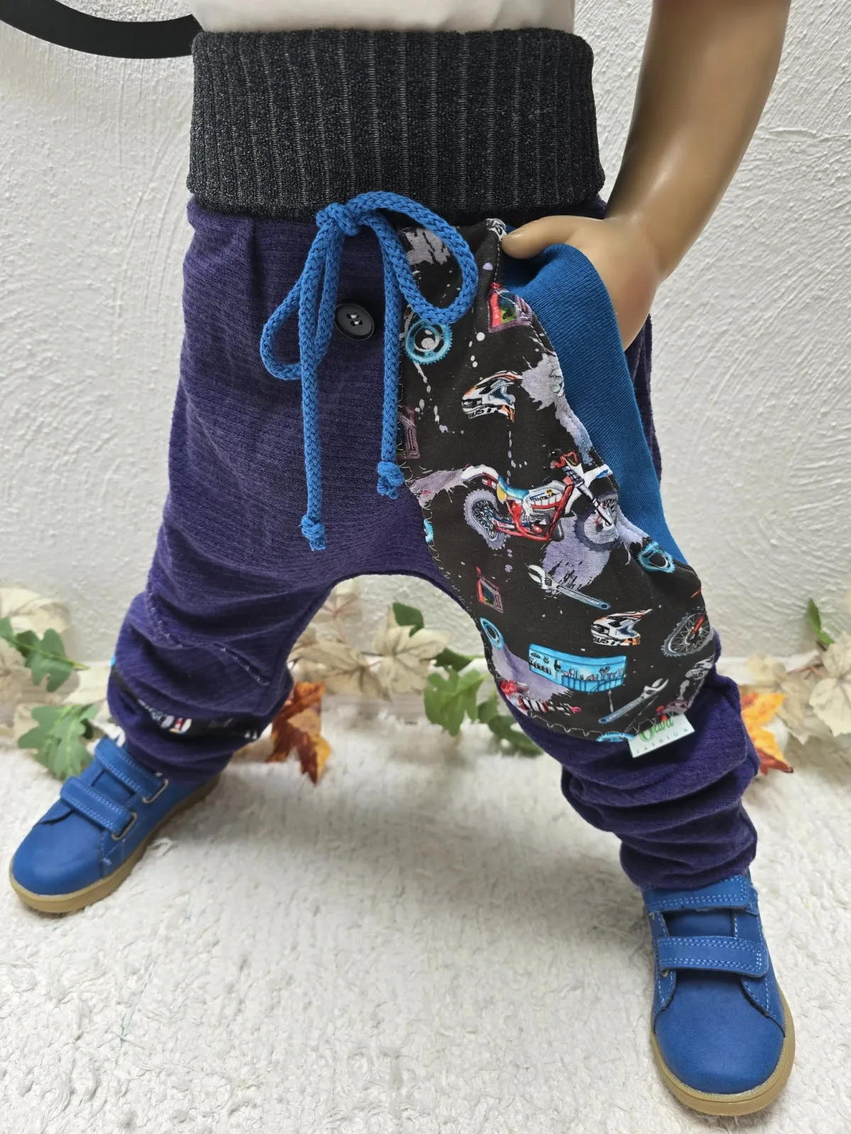 Frottee-Kinderhose Gr.98/104– weich, hochwertig, Übergang Motocross
