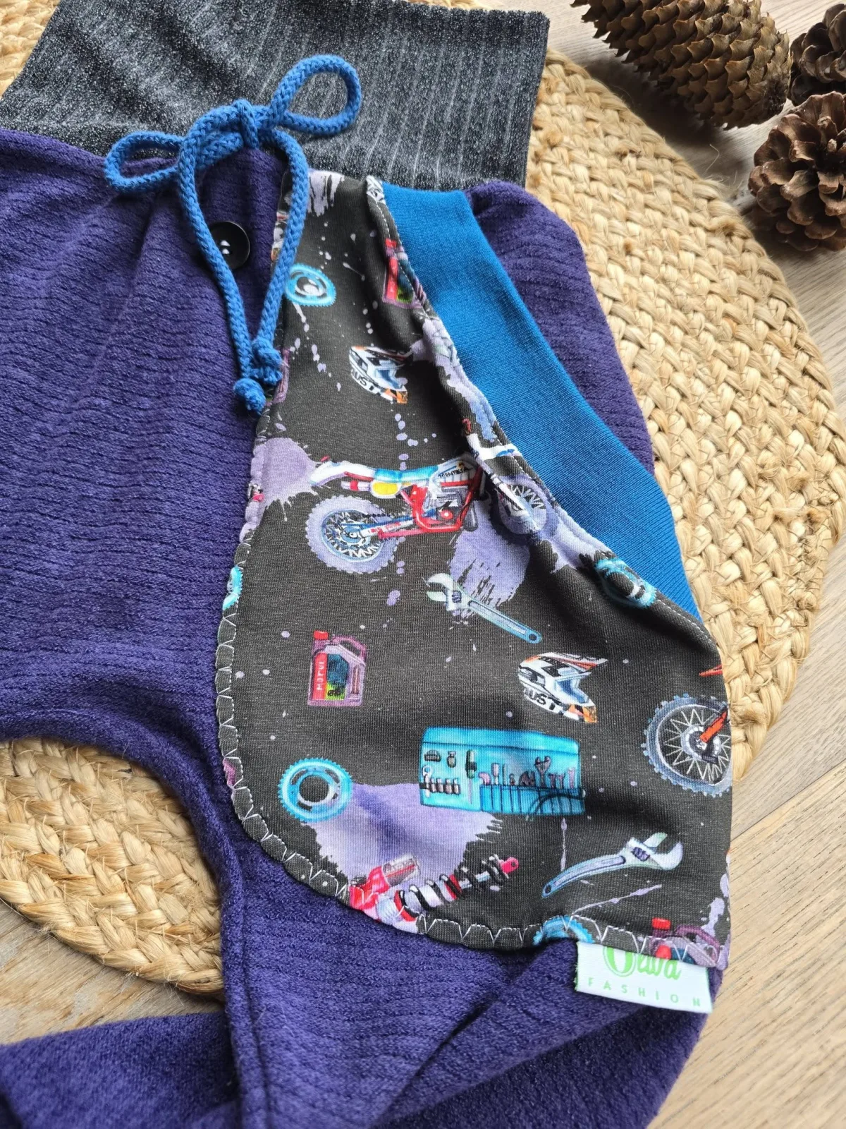 Frottee-Kinderhose Gr.98/104– weich, hochwertig, Übergang Motocross – Bild 3