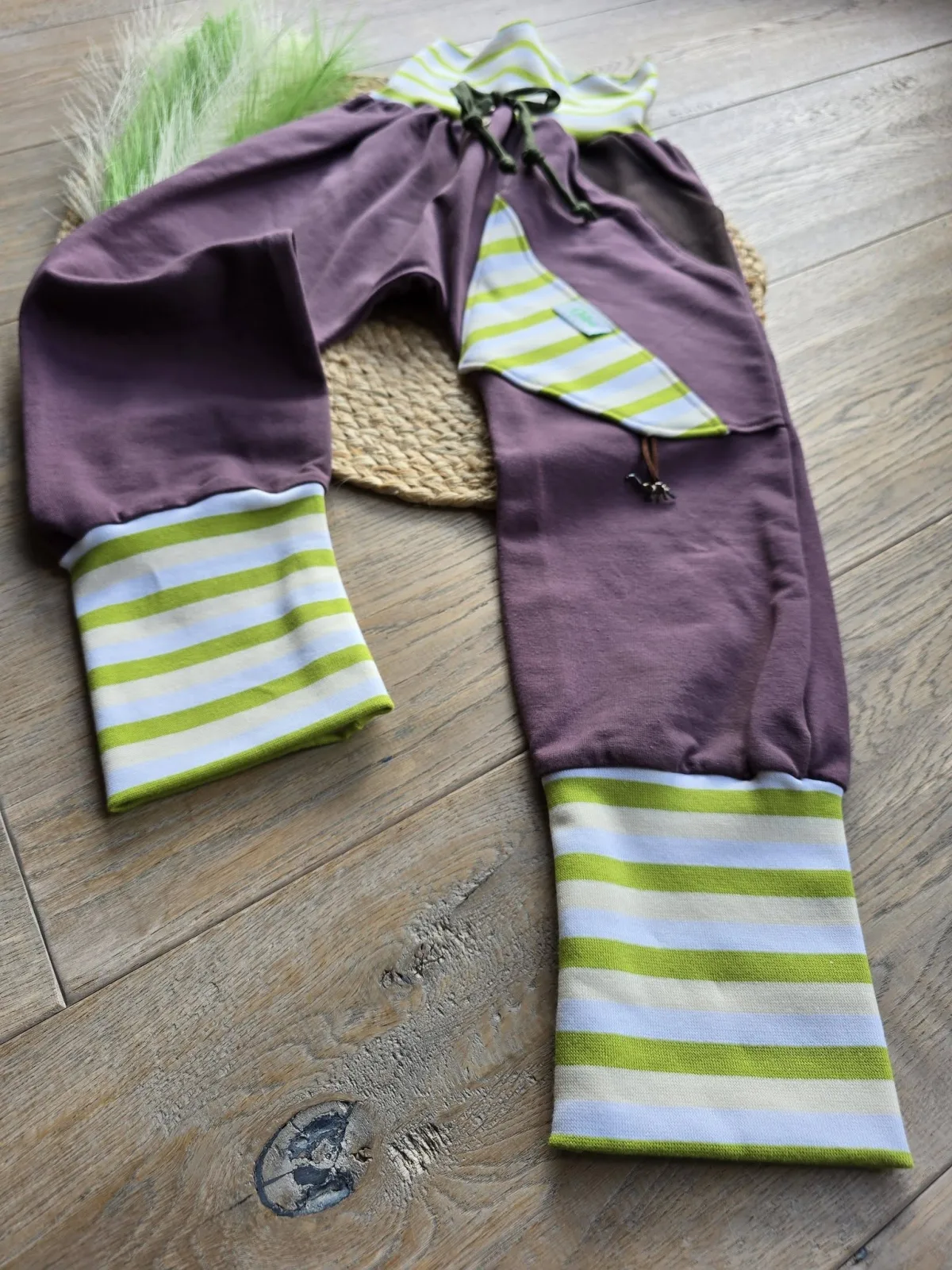 Organic Kinder Unisex Pumphose Gr.110/116 Beere Mitwachsend – Bild 5