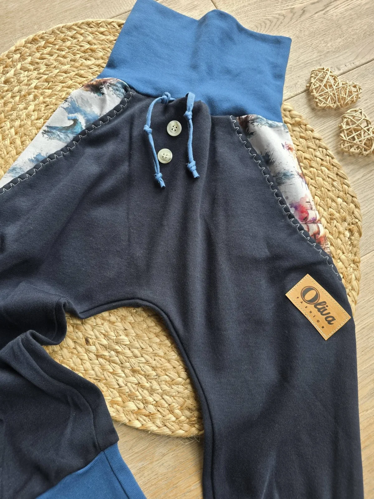 Sweat Organic Pumphose Jungenhose Unikat 110/116 Piratenboot – Bild 3