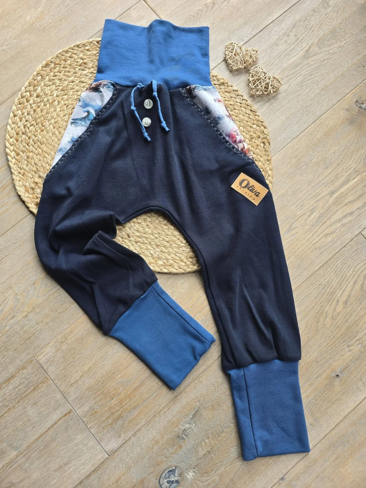 Sweat Organic Pumphose Jungenhose Unikat 110/116 Piratenboot