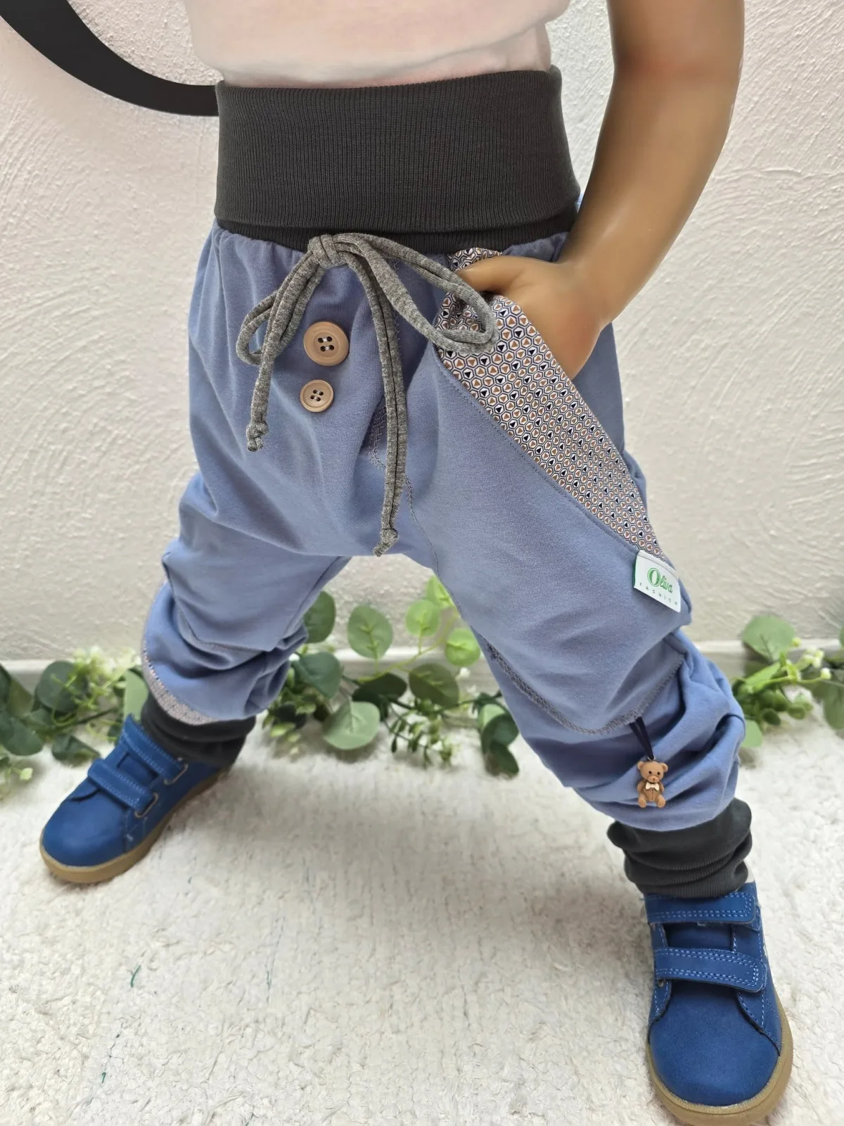 Organic Sweat Pumphose Jungenhose Unikat 110/116 Unisex – Bild 2