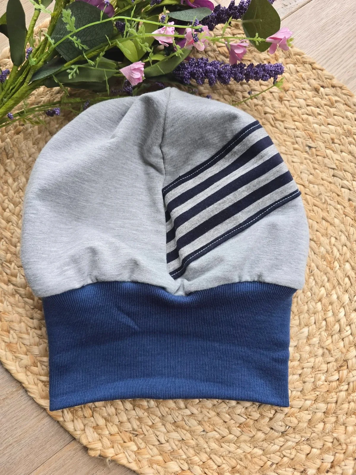 Organic Kinder Unisex Grau Pumphose Gr.110/116 Sweat Streifen – Bild 4