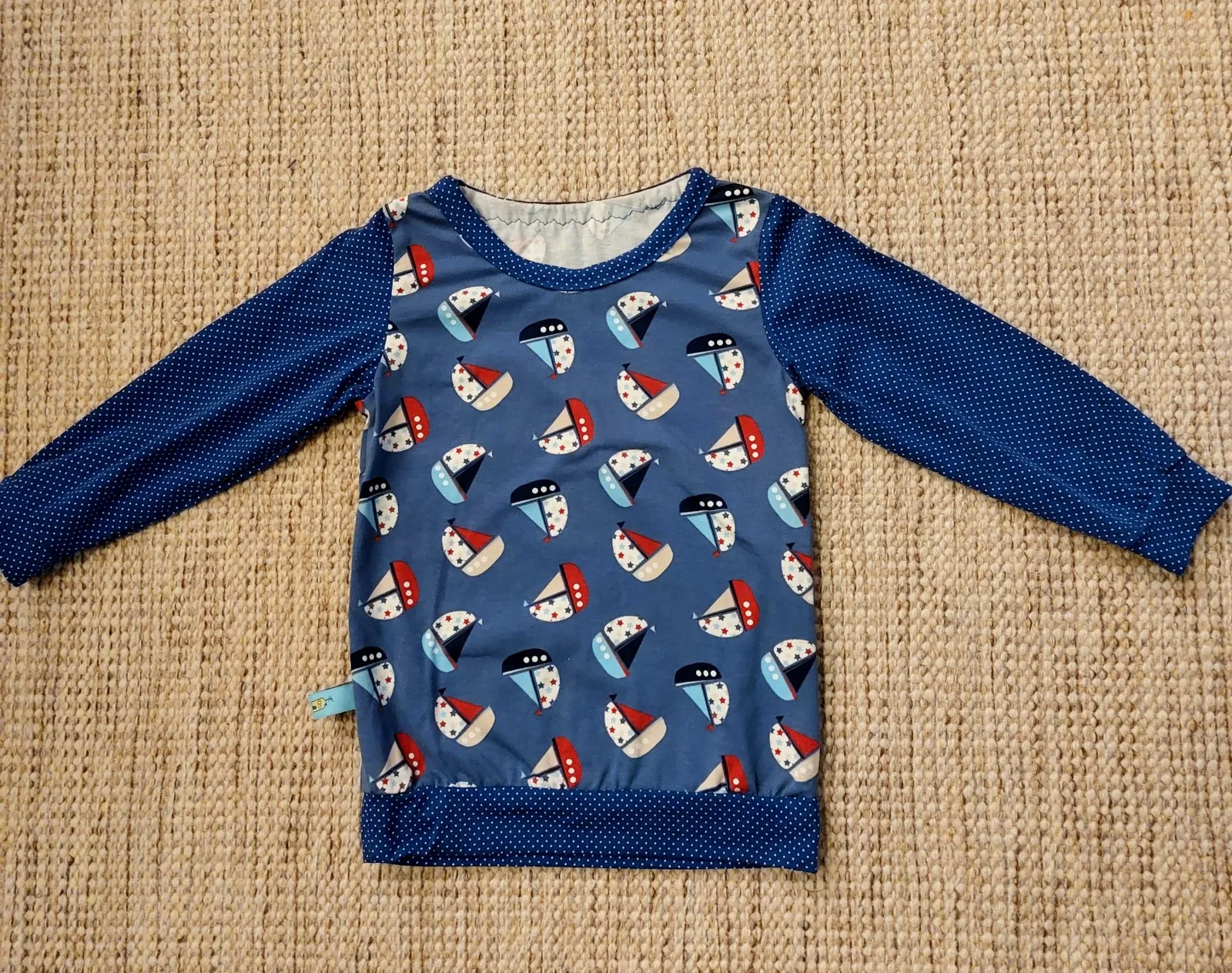 Langarmshirt Gr. 92, Kindershirt, Geschenk zur Geburt,Baumwollstoff, Jerseyshirt, Langarmshirt – Bild 4