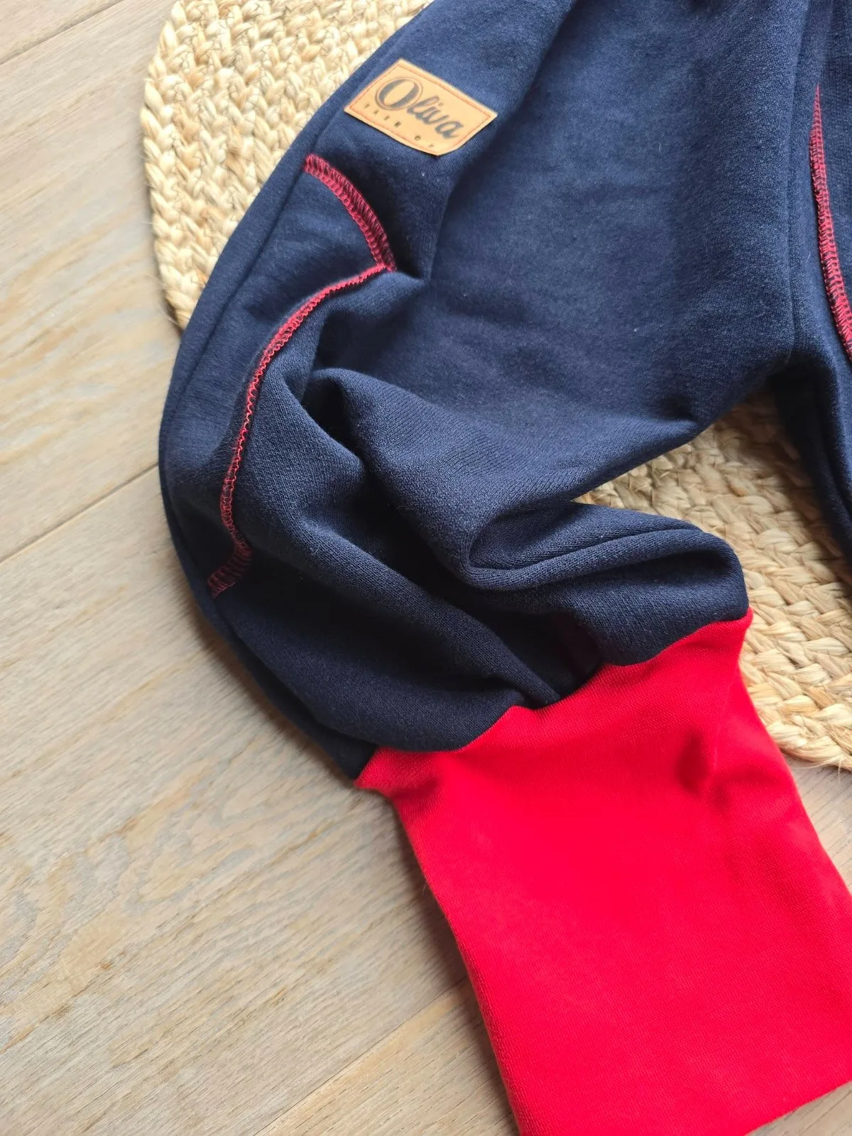Pumphose angerautem Wintersweat Gr. 98/104 Warm,Organic – Bild 5