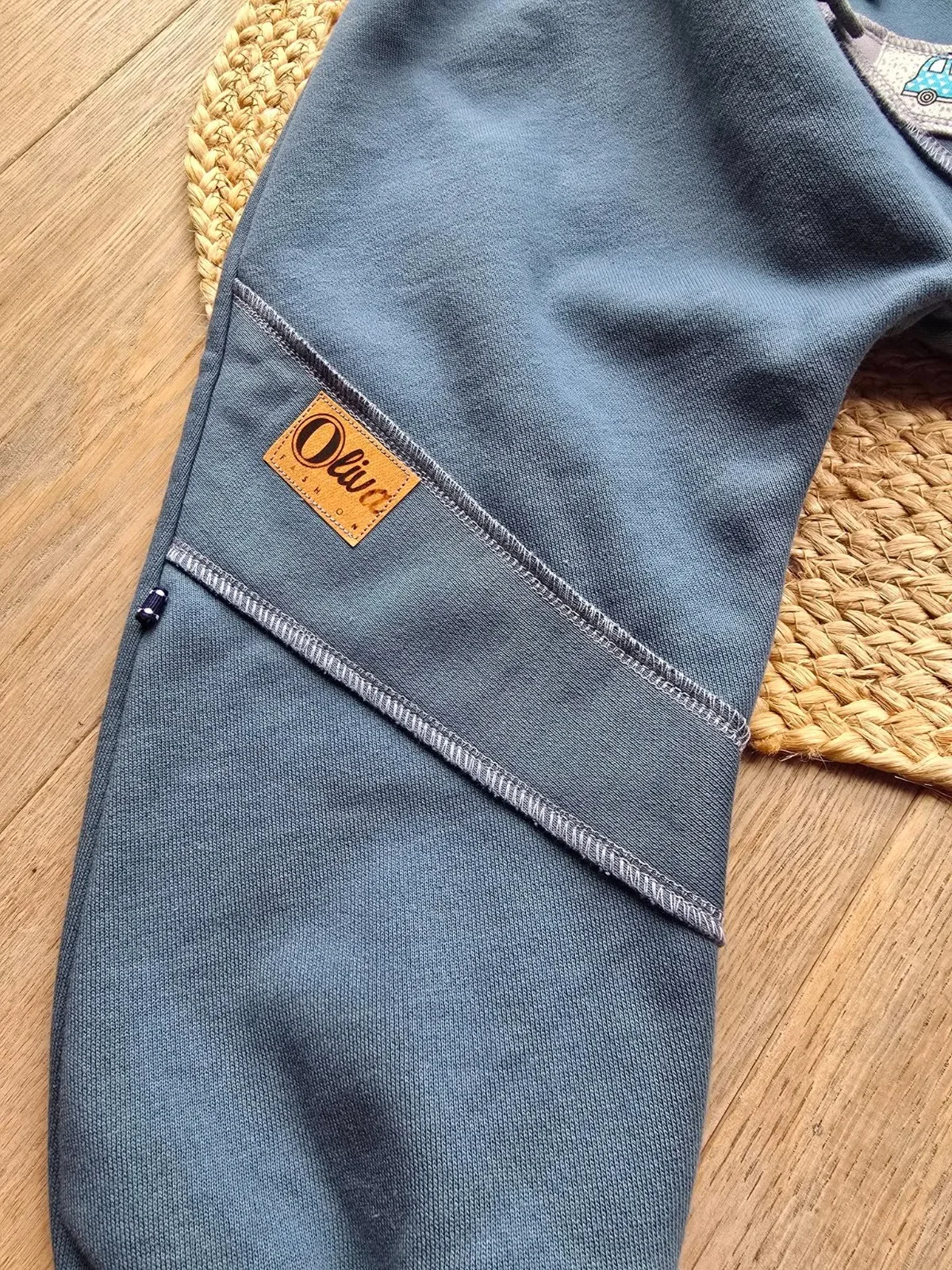 Pumphose angerautem Wintersweat Gr.104/110 Jungenhose Autos – Bild 4