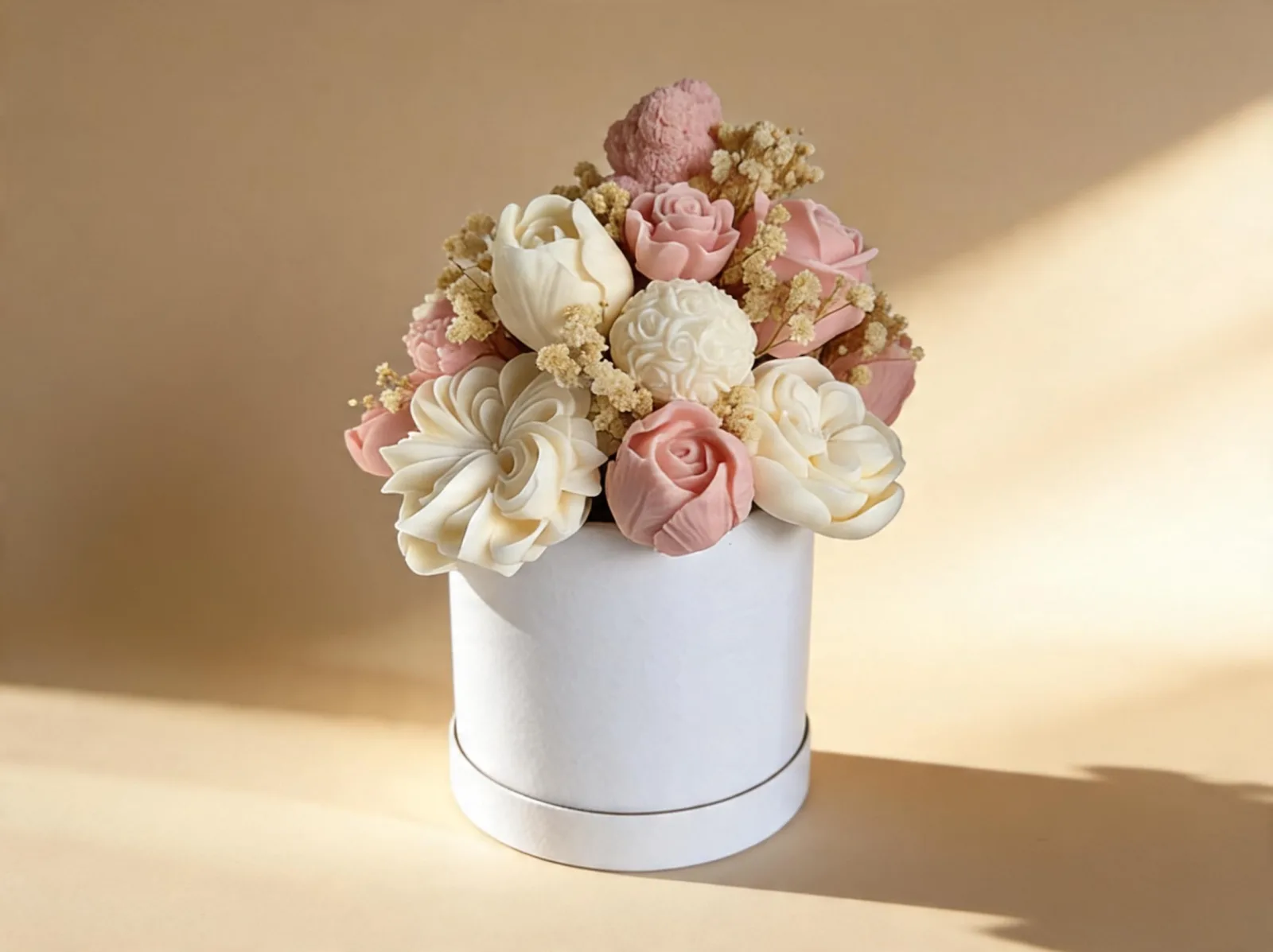 Wachsblumenstrauß mit Bär – handgemachte Blumendeko & Geschenkidee | Lovebear Bloom – Bild 7