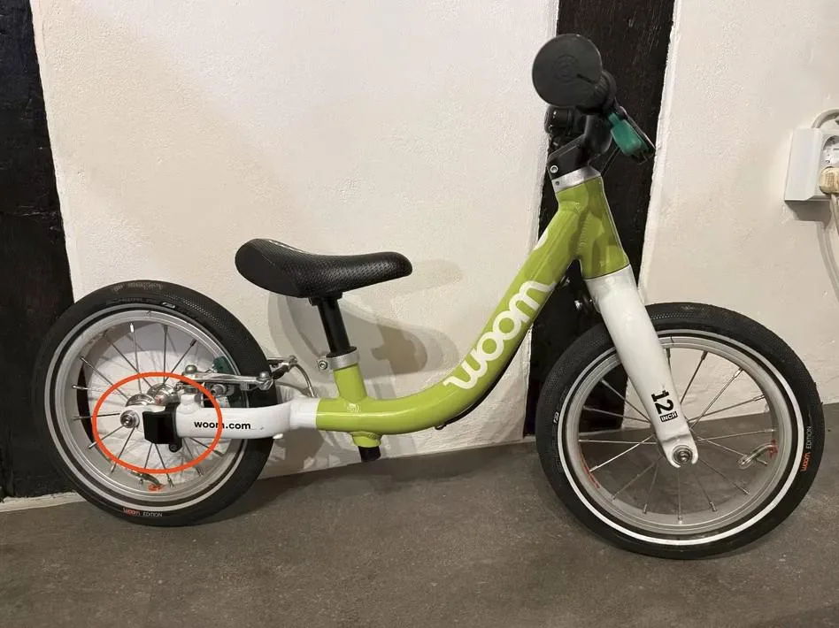 Woom GO1 komatibler Rahmenschutz hinten– Bodenschutz & Kratzschutz (3D-Druck) – Bild 3