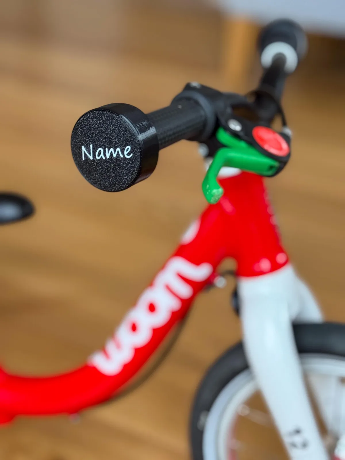 Woom kompatibler Lenkradschutz Lauf- und Fahrrad - Personalisiert mit Name – schützt vor Stößen & Kratzern | Kinderfahrrad – Bild 2