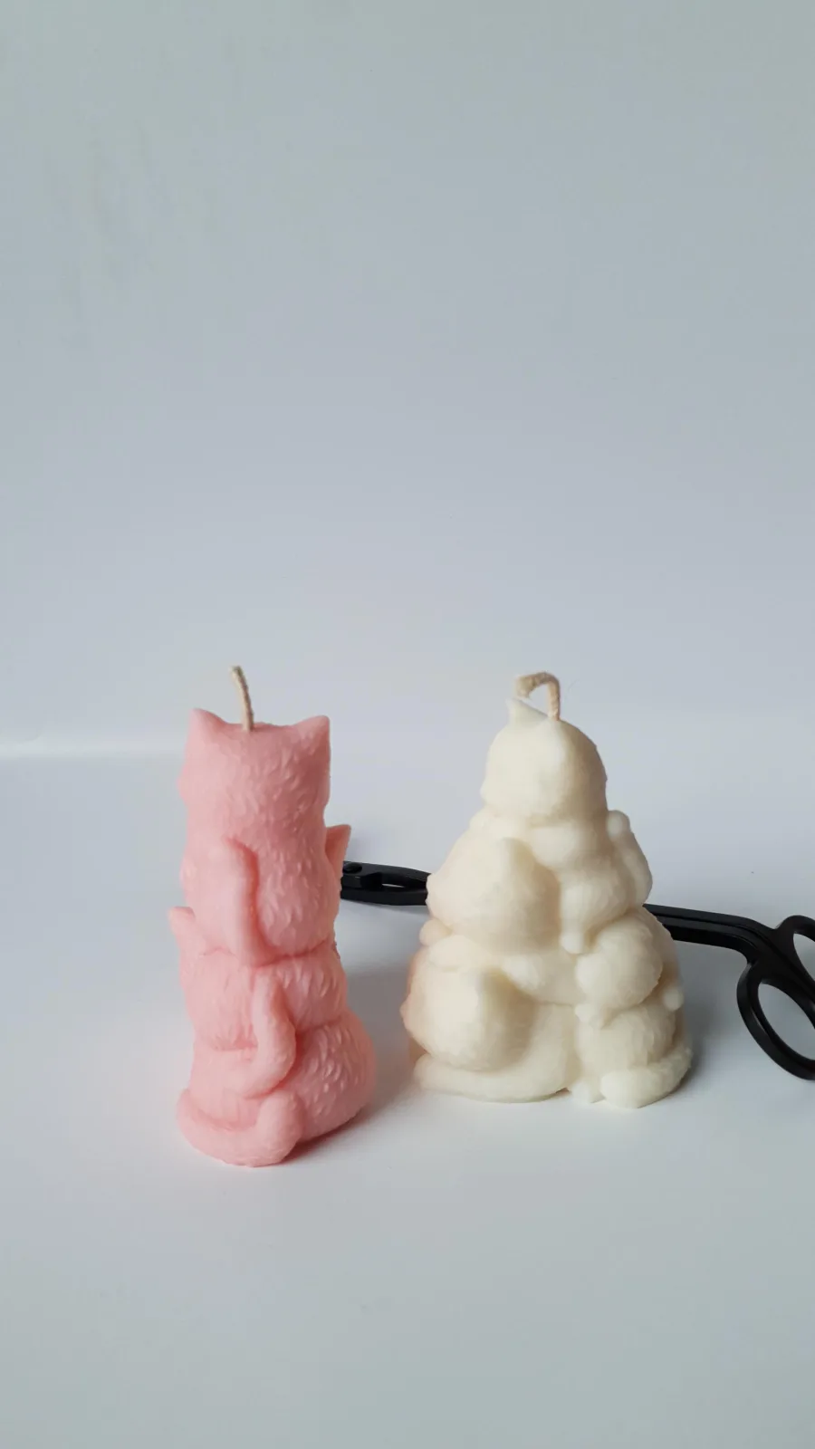 Katzenkerze aus Rapswachs – Katzen Deko & Geschenk für Katzenliebhaber – Bild 4