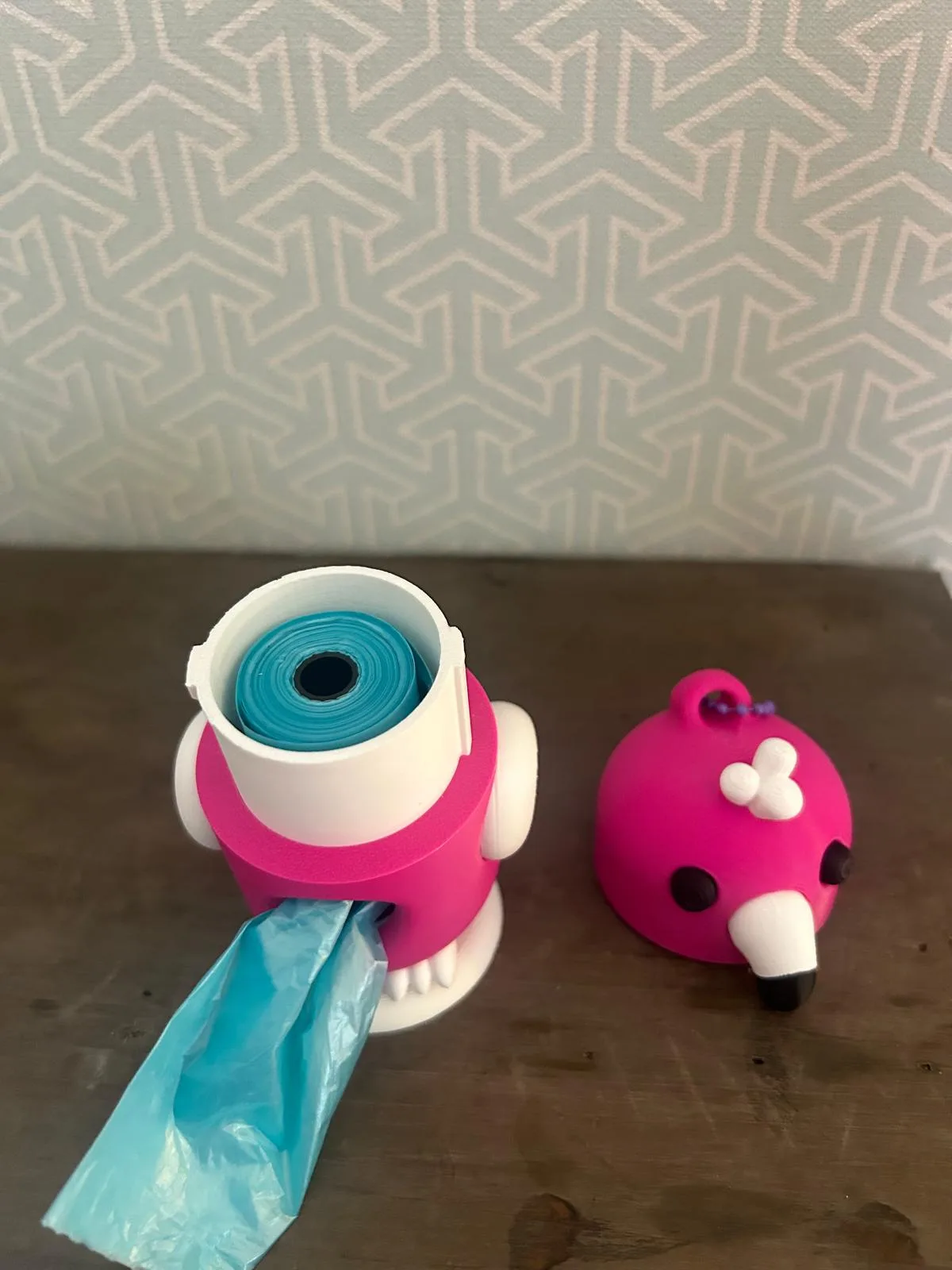 Kotbeutelspender Flamingo aus PLA – Bild 2