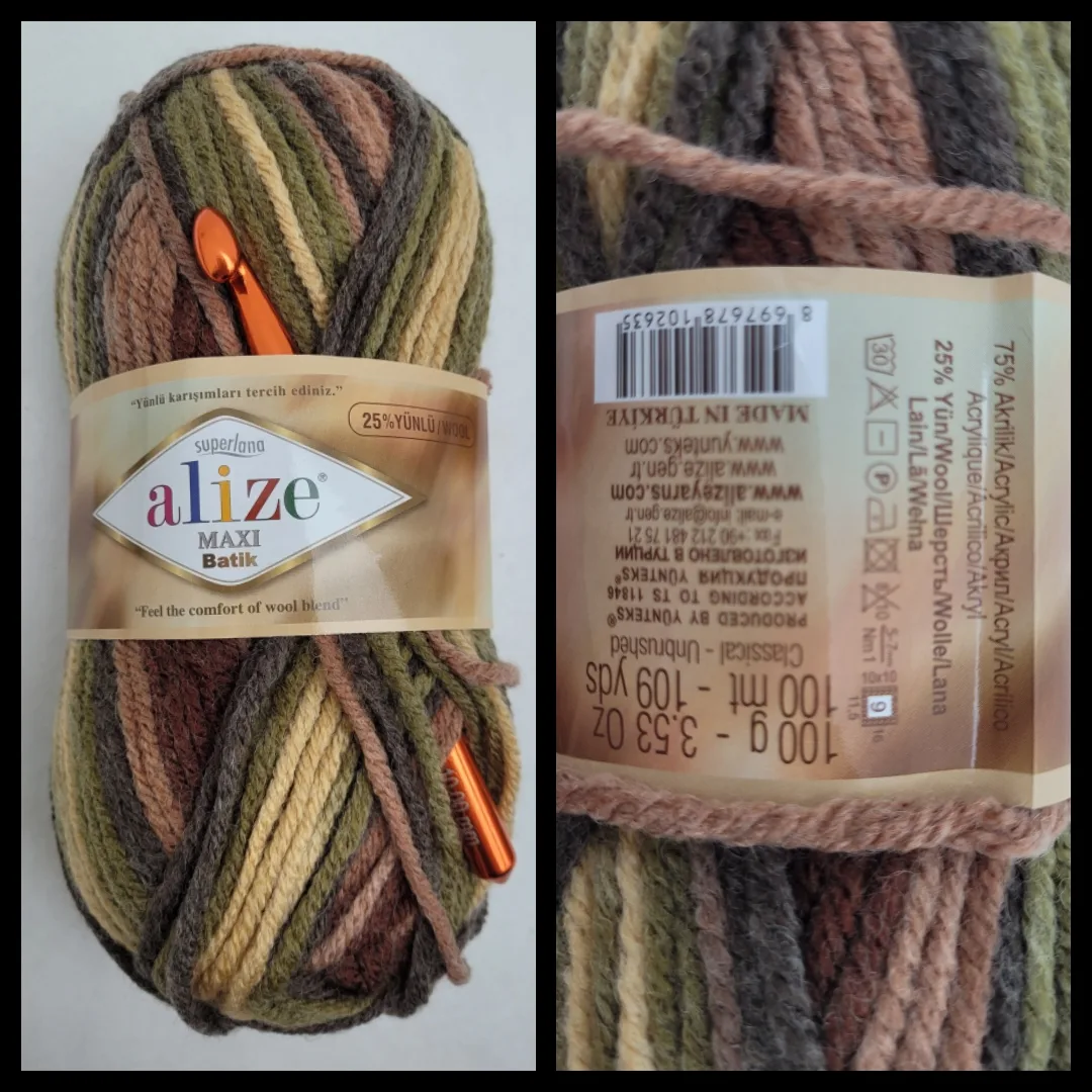 2-teiliges gehäkeltes Winter Set in Tarnfarben für Damen: Stirnband KU 53–57 cm, Halswärmer dicke Mischwolle (25% Wolle) – Bild 14
