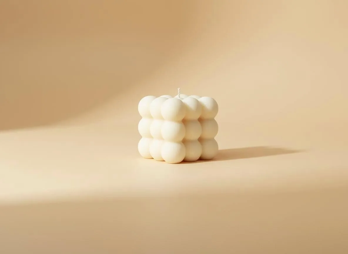Bubble Kerze aus Rapswachs – moderne Deko Kerze & Geschenkidee