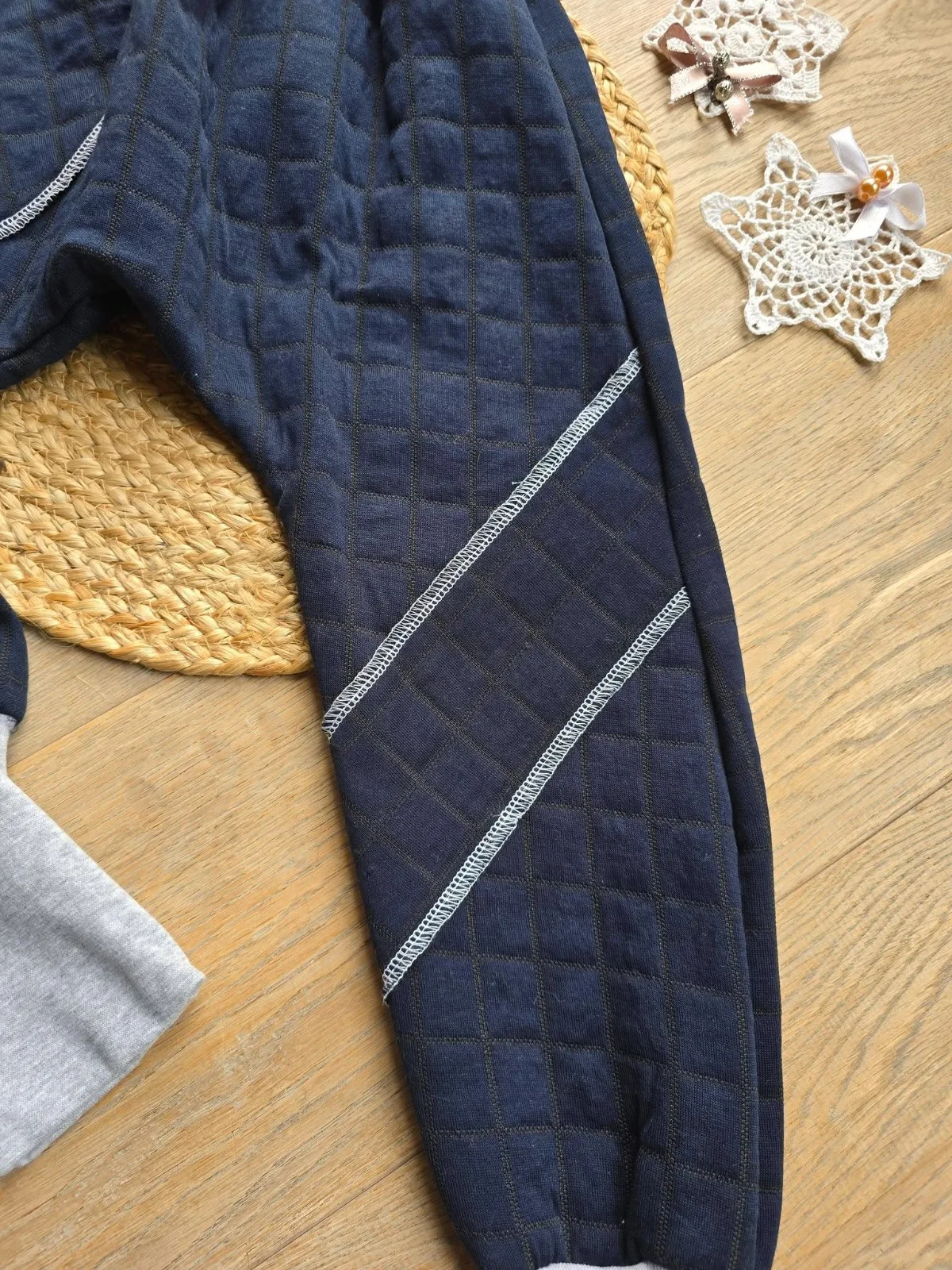 Gesteppte Kinderhose Gr.122/128 – Warme Pumphose für Herbst & Winter – Bild 3