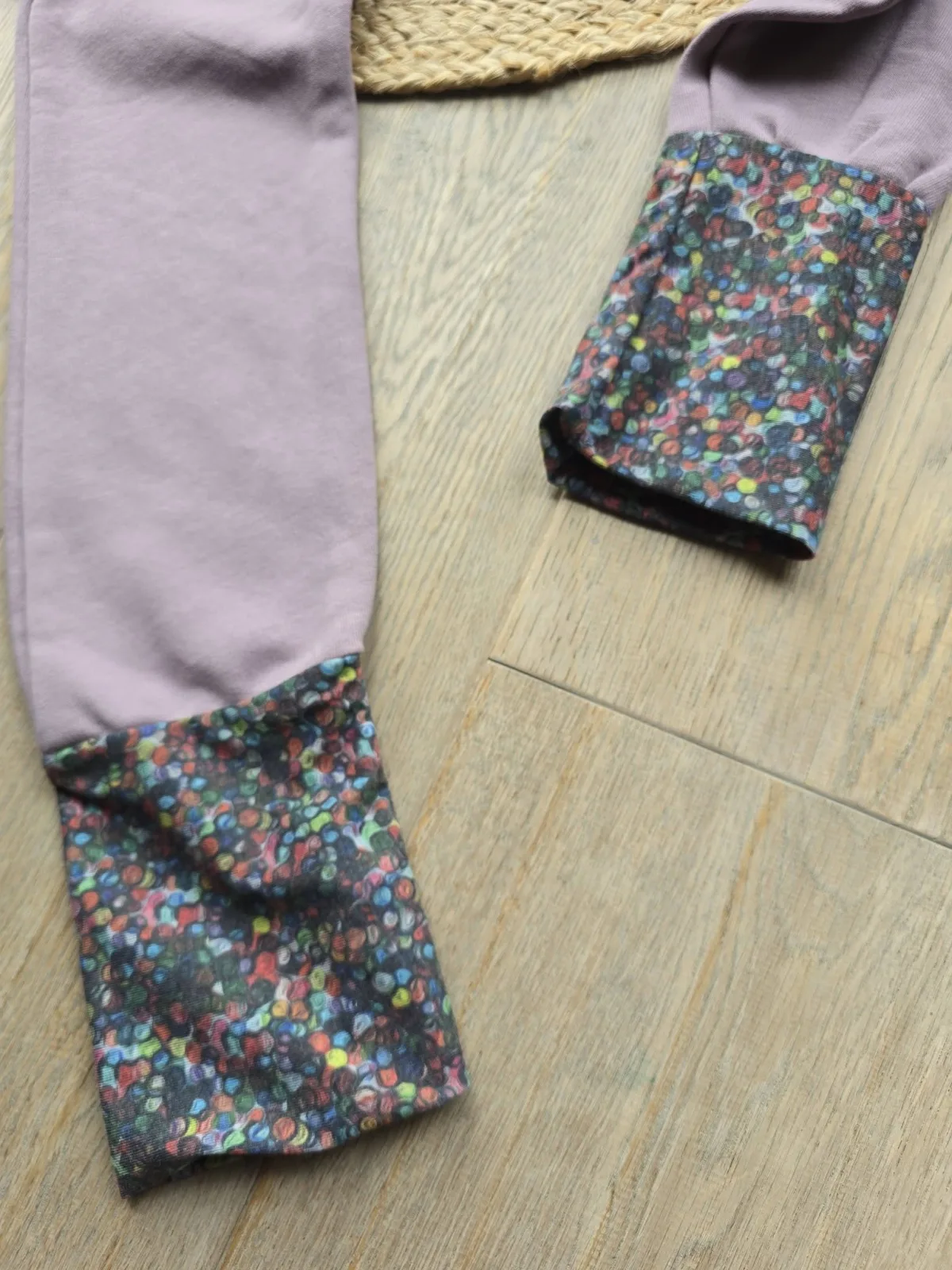 Mädchenhose Altrosa Kinder Pumphose Gr.122/128 Organic dickerem Sweat Übergang – Bild 3