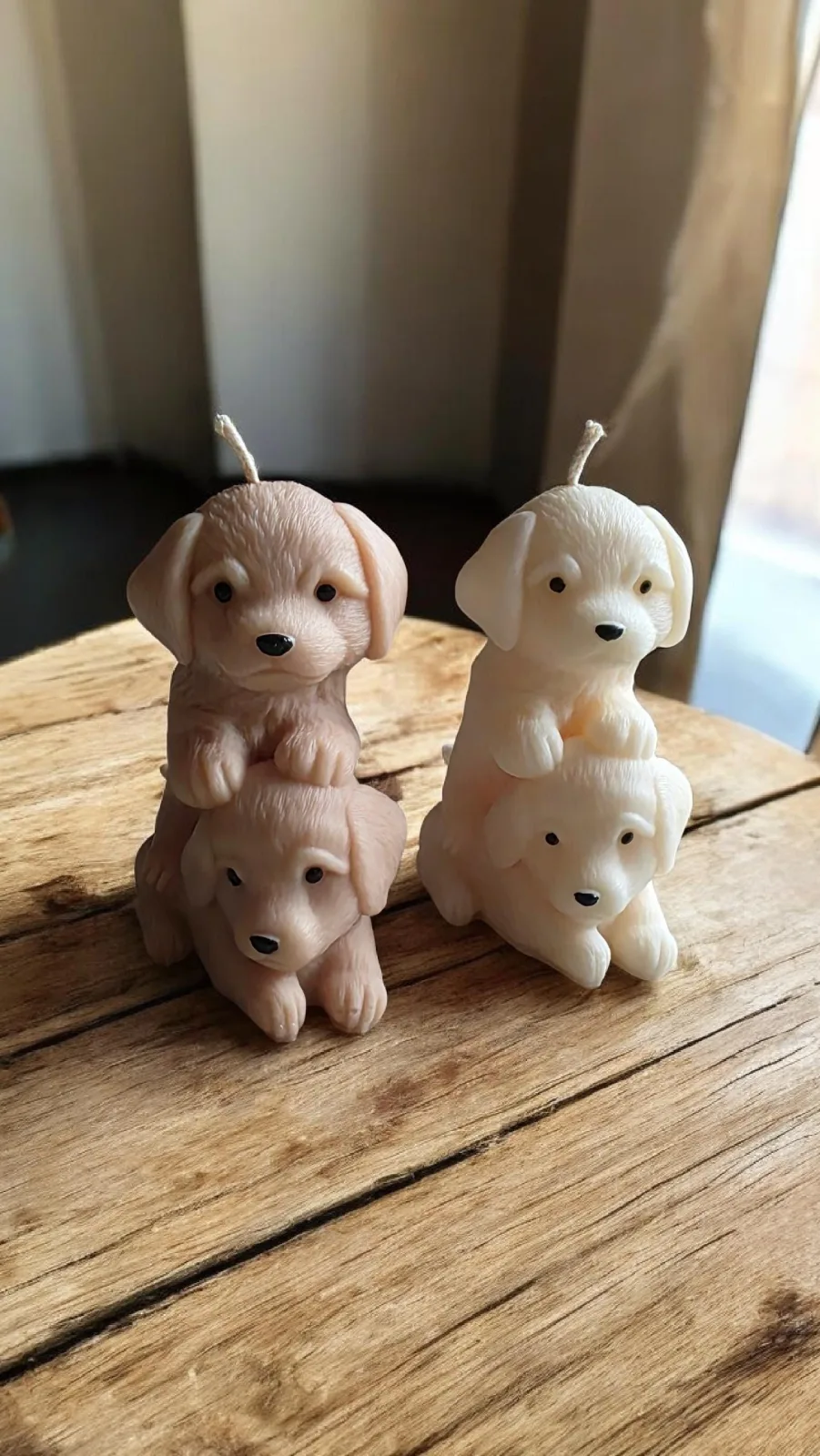 Hundekerze aus Rapswachs – süße Welpenkerze & Geschenk für Hundefans – Bild 6