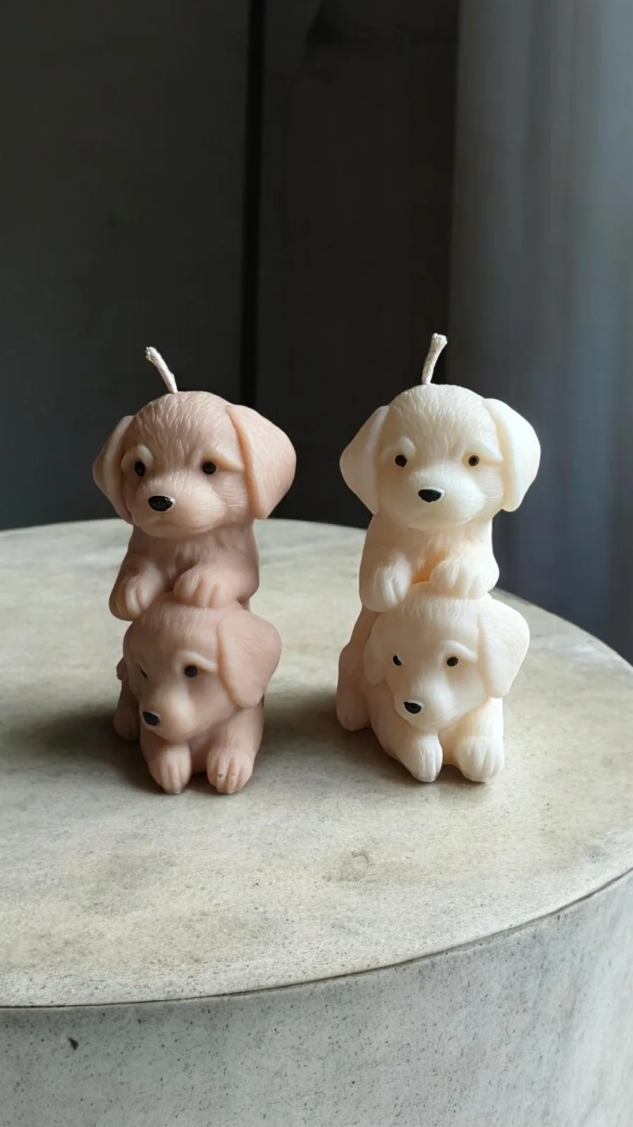 Hundekerze aus Rapswachs – süße Welpenkerze & Geschenk für Hundefans – Bild 5
