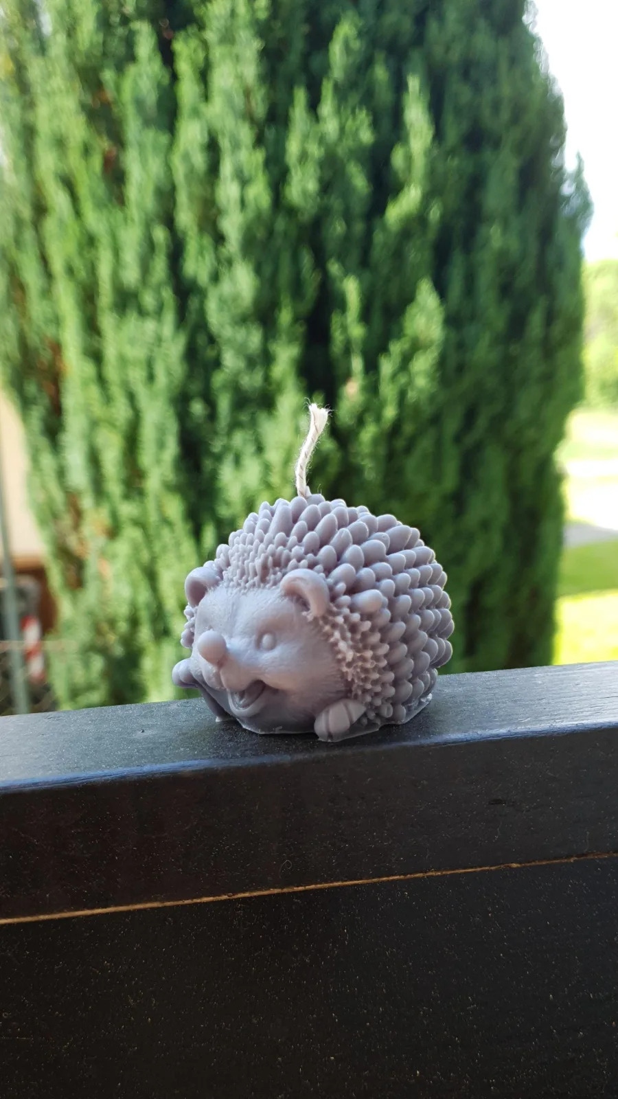 Igel Kerze aus Rapswachs – Tierkerze als Herbstdeko & Geschenkidee – Bild 6