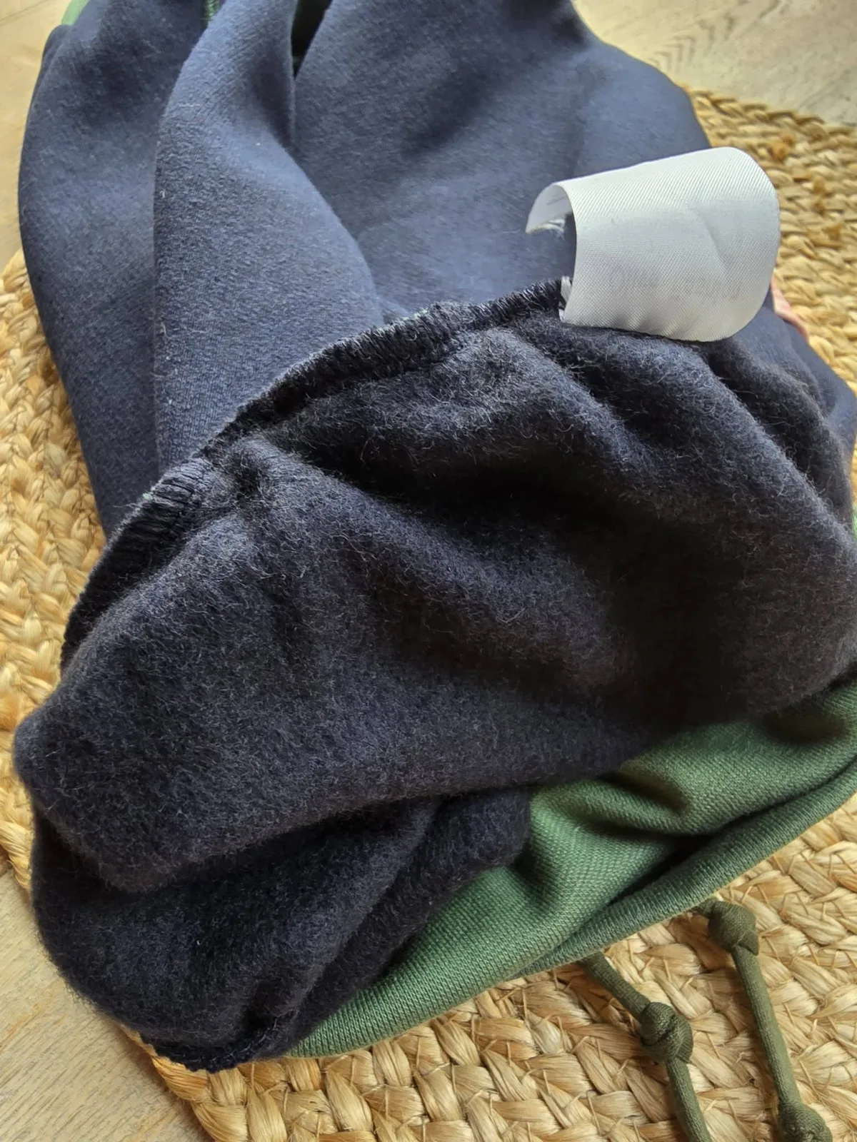 Kuschelige Kinder Bio Pumphose aus angerautem Wintersweat Gr.110/116 Schneemann – Bild 7