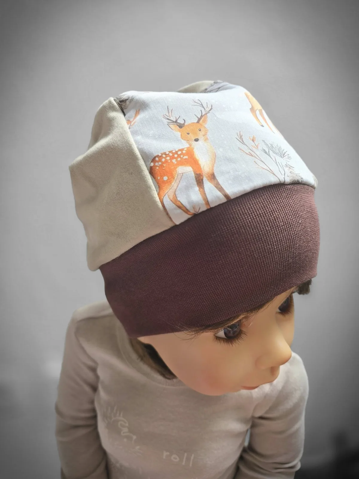 Kuschelige Kinder Bio Pumphose aus angerautem Wintersweat Gr.110/116 – flauschig warm, Unisex & Fuchs – Bild 4
