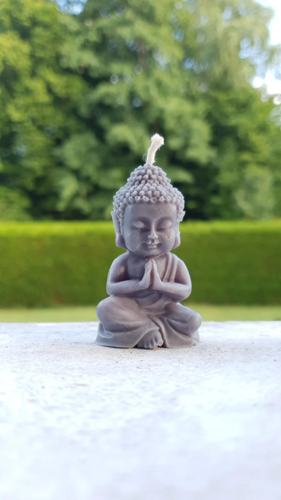 Buddha Kerze aus Rapswachs – spirituelle Deko für Meditation & Yoga